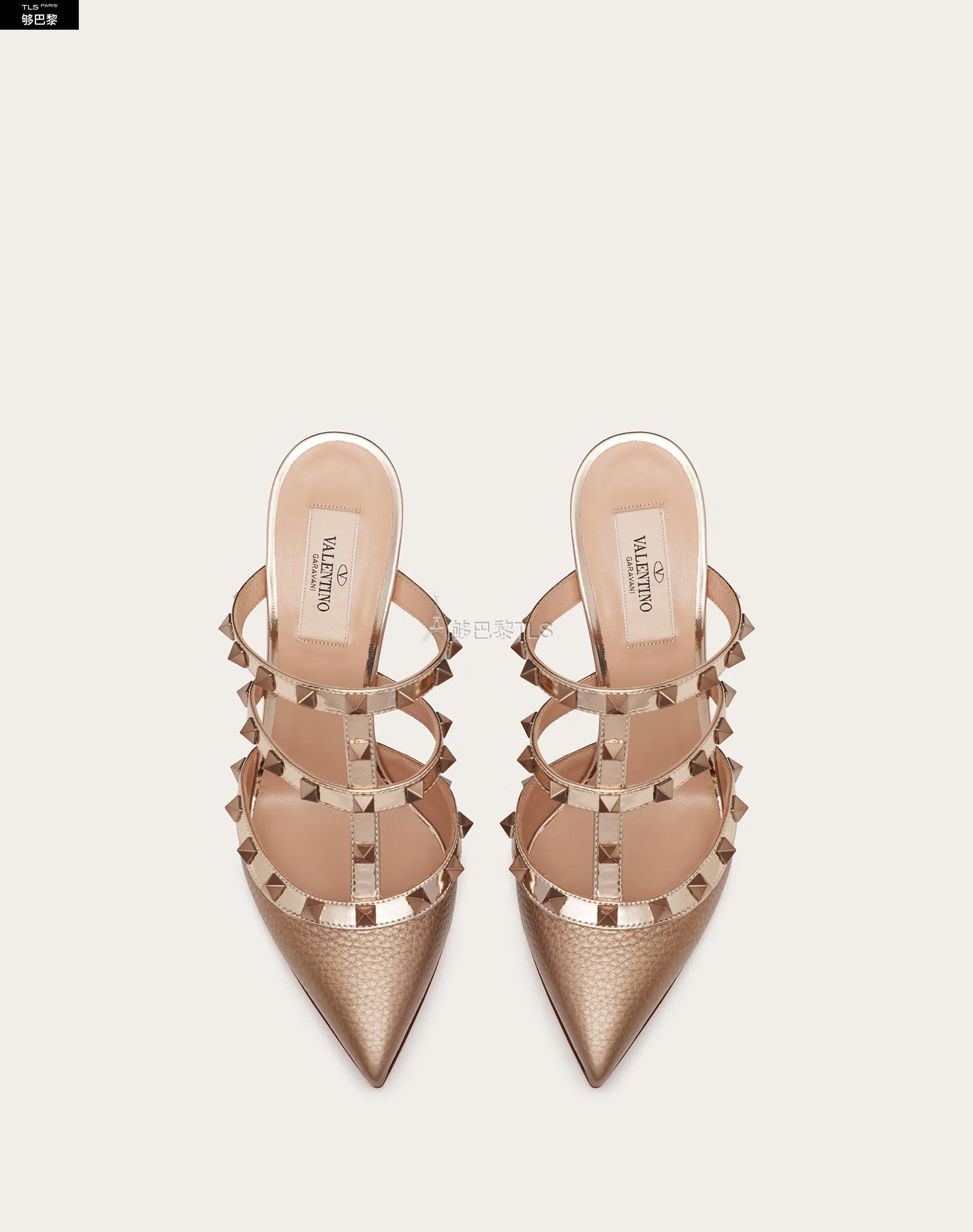 【包邮包税】 valentino华伦天奴 21年春夏 女士 中跟凉鞋 mules rock