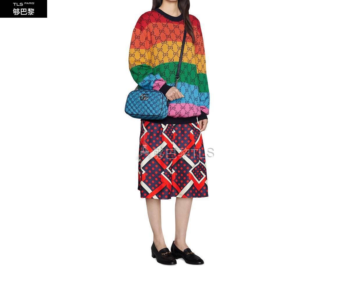 【包邮包税】 gucci古驰 21年春夏 女士 gg multi*w*color系列棉毛