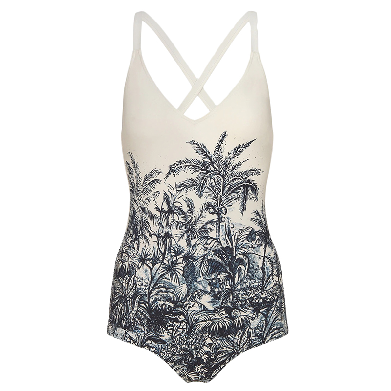 【包税】dior/迪奥 2021年新款 女士蓝色和白色toile de jouy palms