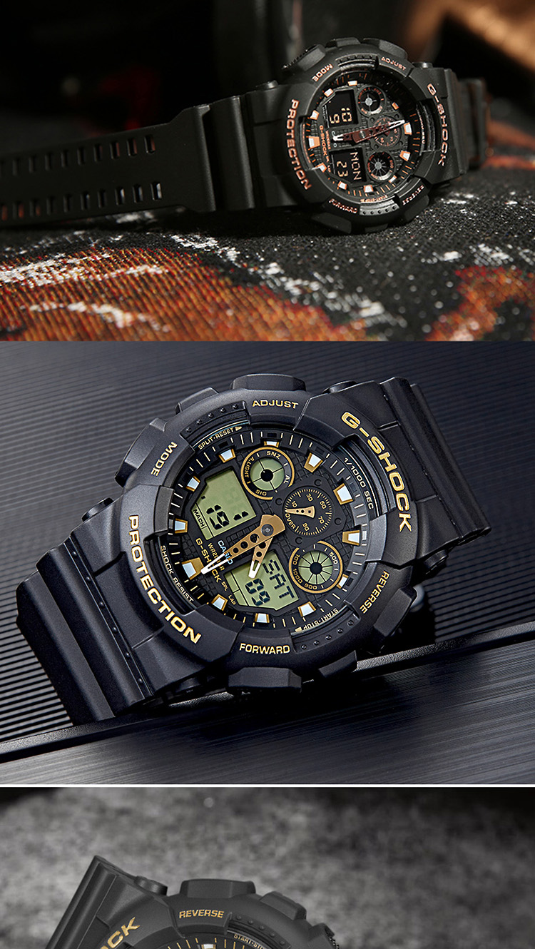 CASIO/卡西欧 G-SHOCK系列运动时尚防水男表GA-100GBX-1A4PR