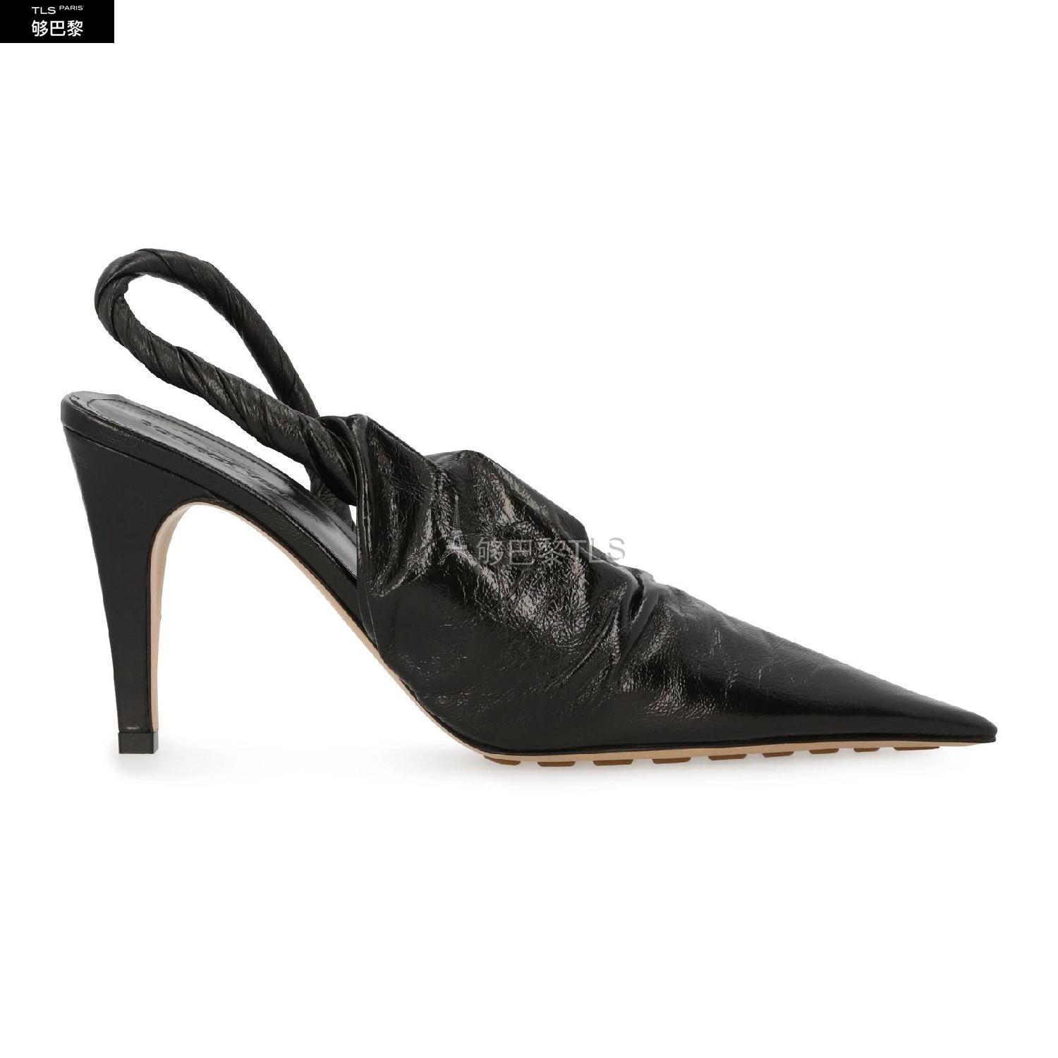 【包邮包税】 bv葆蝶家 21年春夏 女士 高跟凉鞋 闪亮纳帕小羊皮高跟