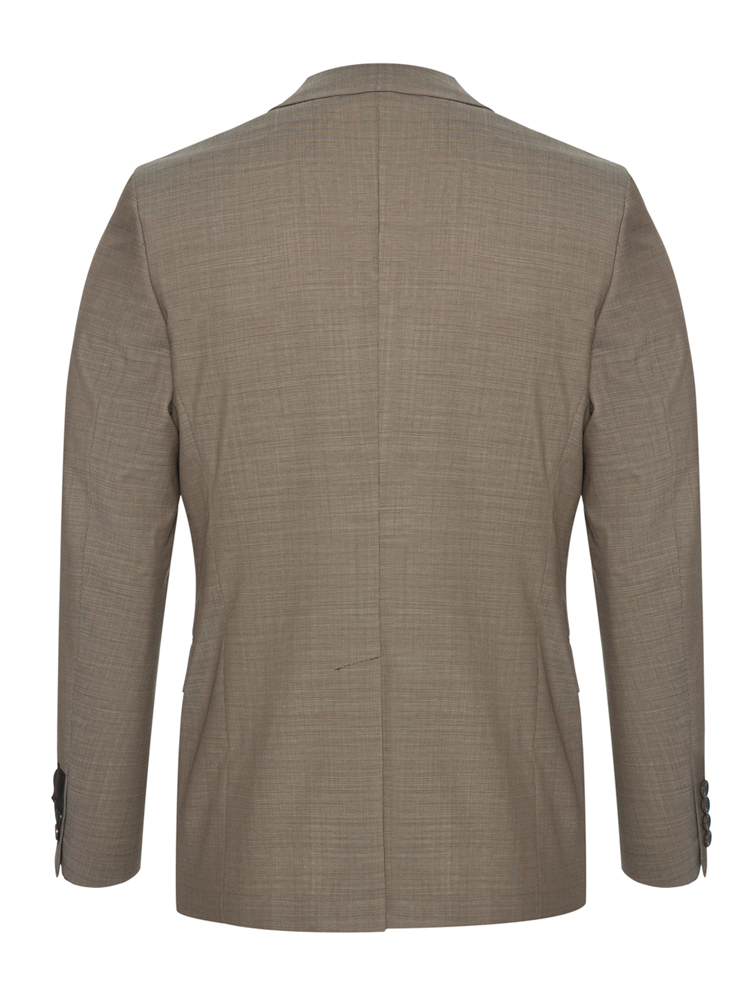 uomo/liu·jouomo浅咖啡色规则经典版型 舒适时尚商务款,婚服男士西服