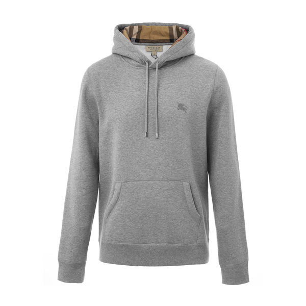 棉质黑色连帽男士卫衣 burberry/博柏利 巴宝莉 男卫衣 上装