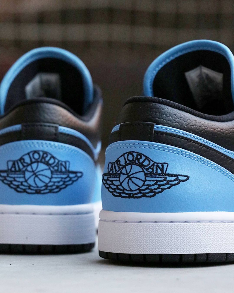 air jordan 1 low 男女同款 aj1 黑蓝 大学蓝 小闪电 情侣 板鞋篮球鞋