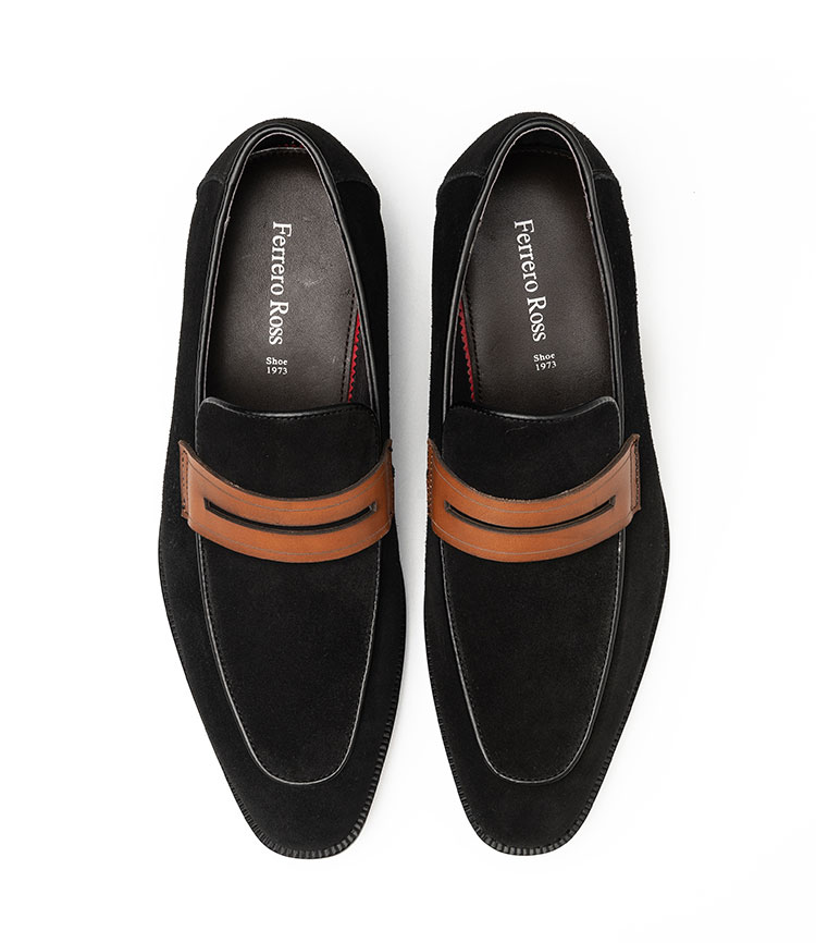 【21春夏新品】ferrero ross/费列罗斯 反绒牛皮 男士时尚商务鞋休闲
