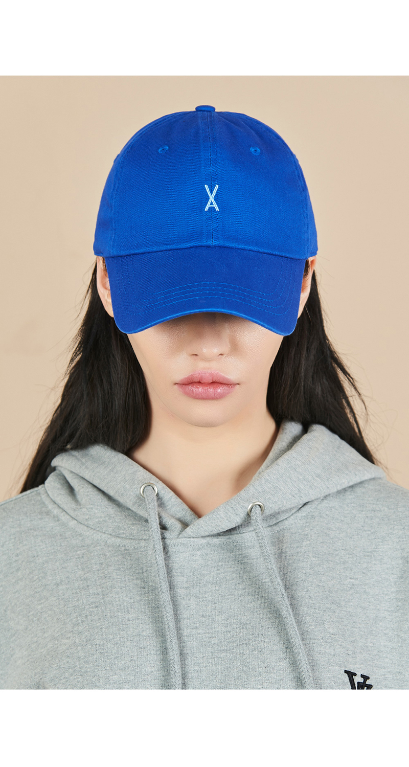 [21春夏]varzar/varzar fit chino系列韩版男女同款蓝色棒球帽