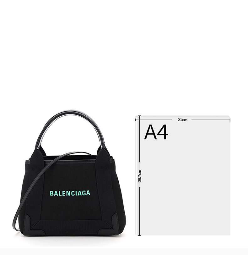 balenciaga/巴黎世家 女士黑色棉質子母包手提包 390346-2hh7n-1063