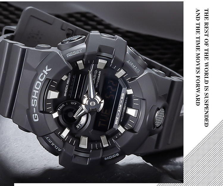 CASIO/卡西欧 G-SHOCK系列运动时尚防水男表GA-700-1BPR