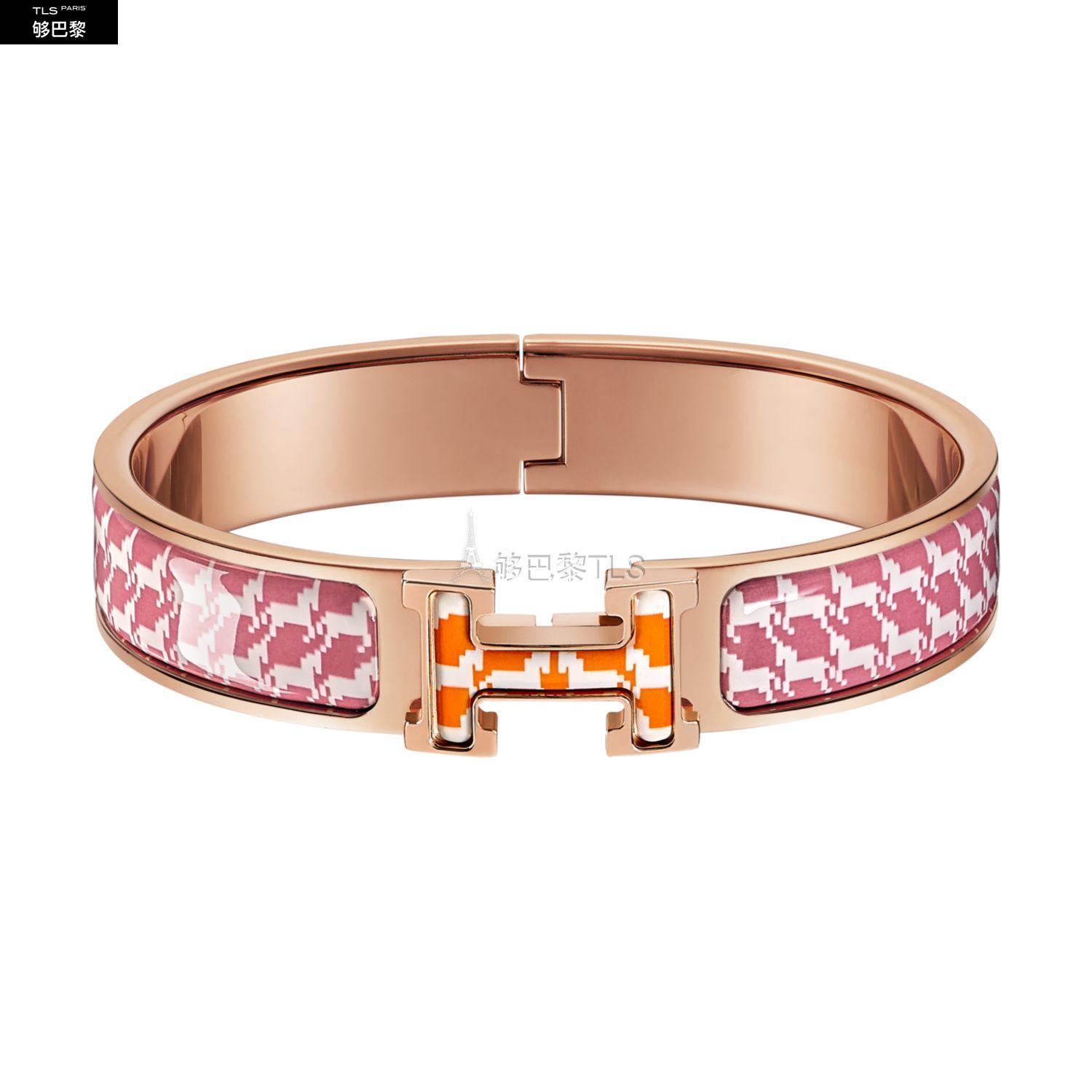 【包邮包税】 hermes爱马仕 21年秋冬 女士 手镯 bracelet clic h