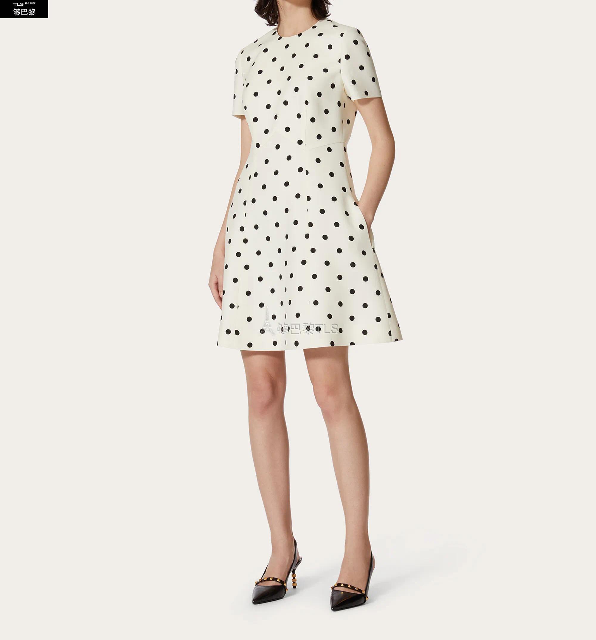 【包邮包税】 valentino华伦天奴 21年春夏 女士 连衣裙 波点印花