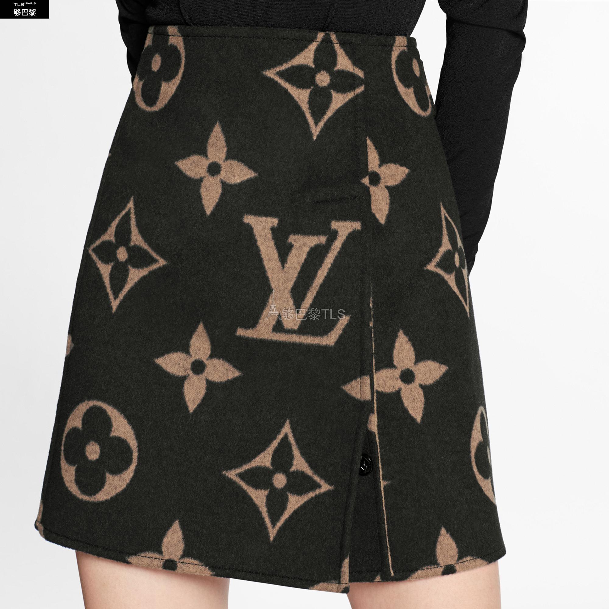 【包邮包税】 lv路易威登 21年秋冬 女士 半身裙 giant monogram a 字