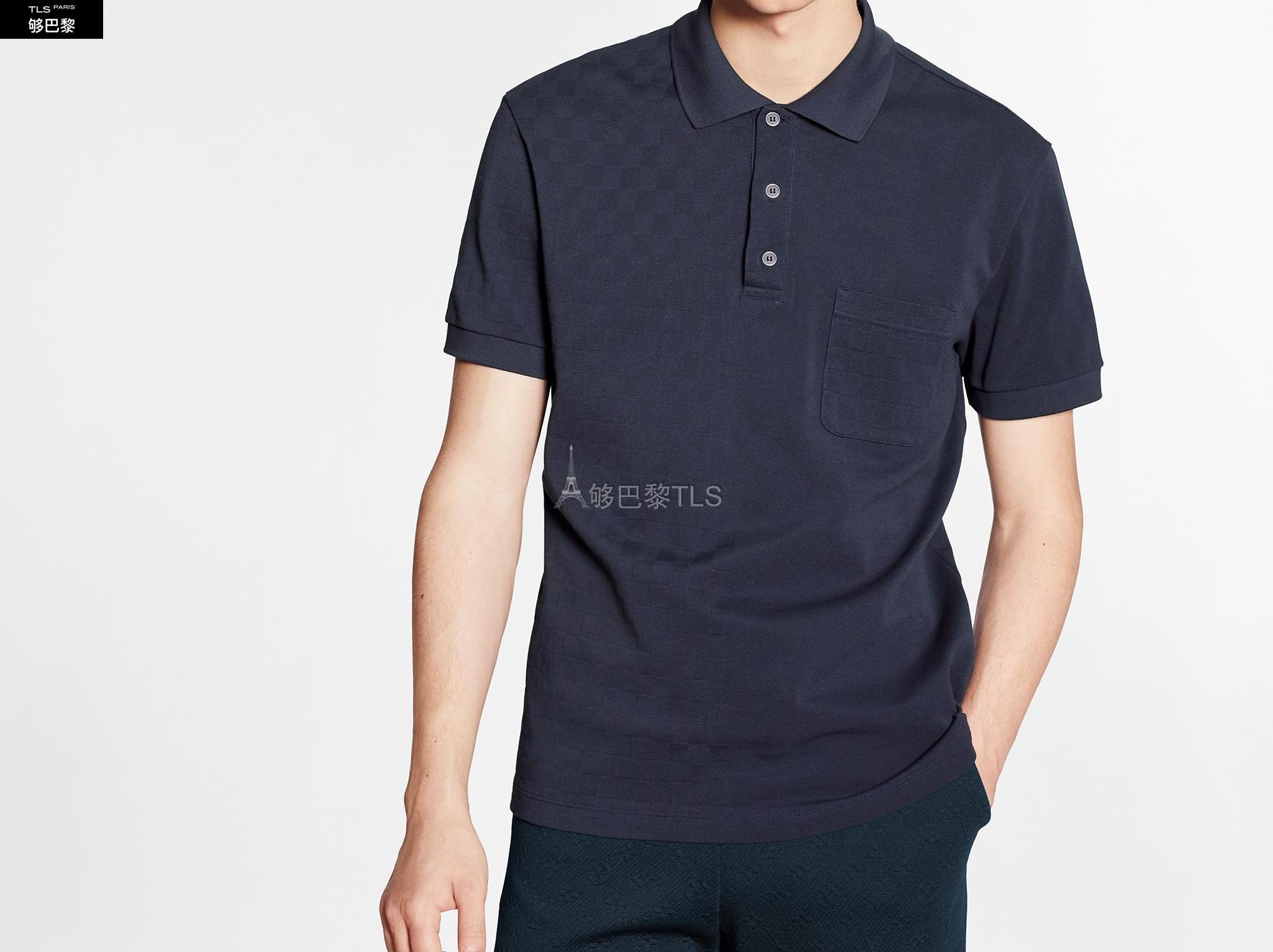 【包邮包税】 lv路易威登 21年秋冬 男士 短袖polo polo half damier