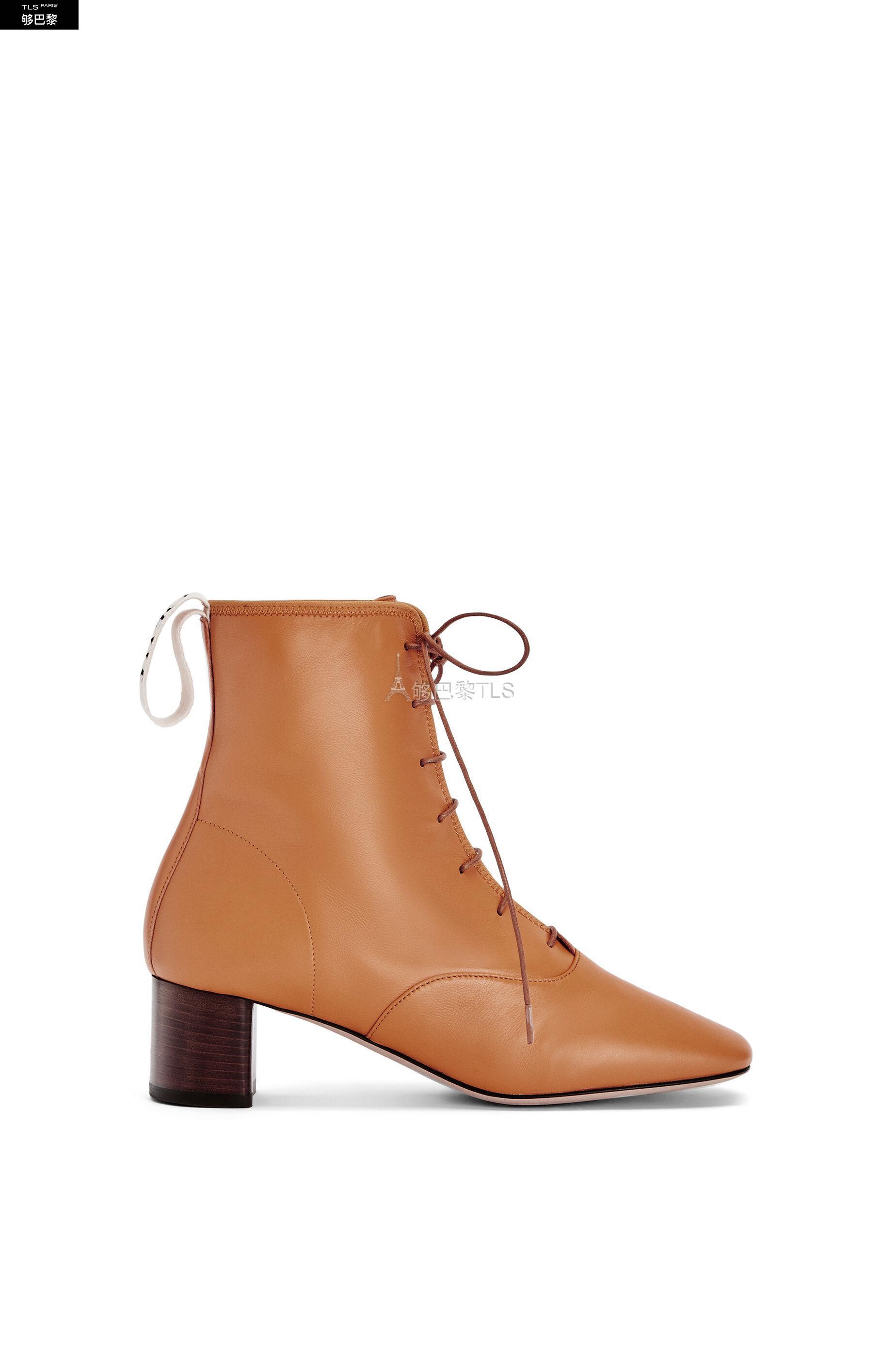 【包邮包税】 loewe罗意威 21年春夏 女士 低跟鞋 小羊皮软靴 50 l