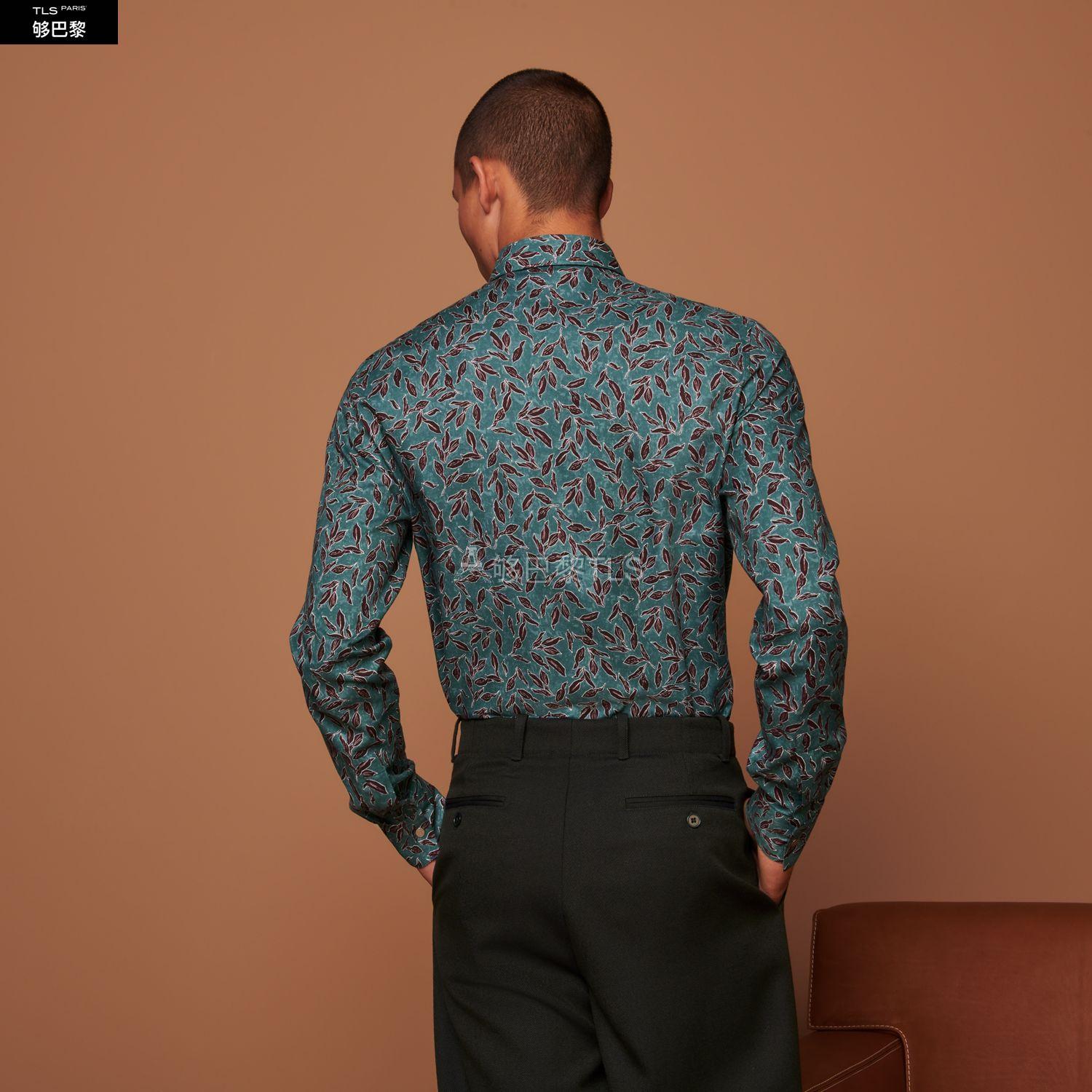 【包邮包税】 hermes爱马仕 21年秋冬 男士 长袖衬衫 chemise corps a