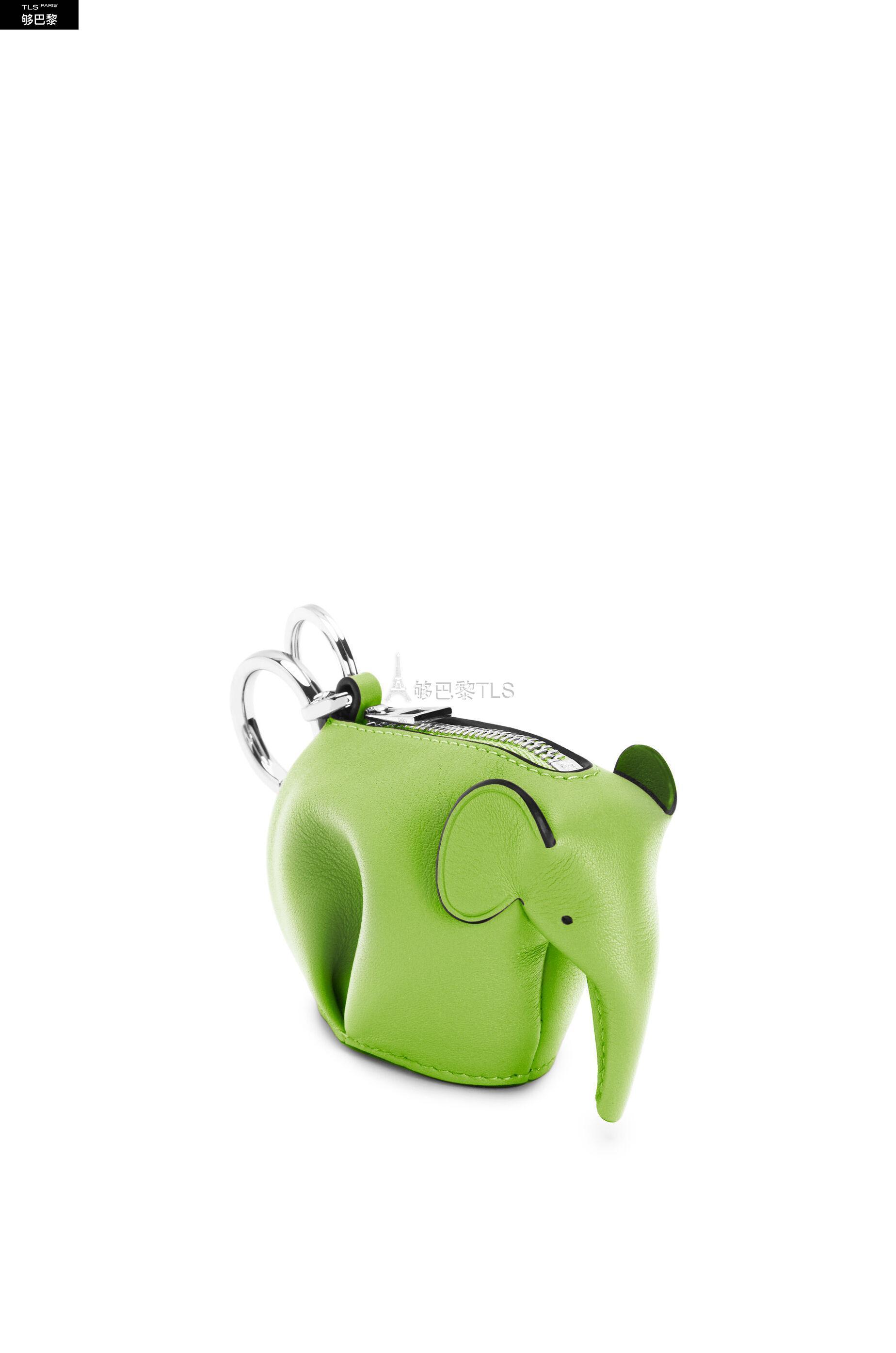 【包邮包税】 loewe罗意威 21年春夏 女士 挂饰 经典牛皮革小象挂饰