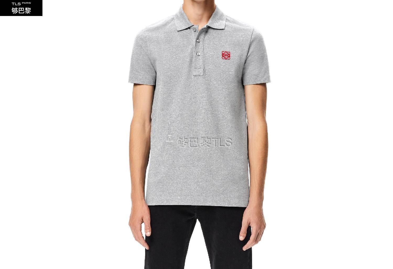 【包邮包税】 loewe罗意威 21年春夏 男士 短袖t恤 棉质 anagram 刺绣