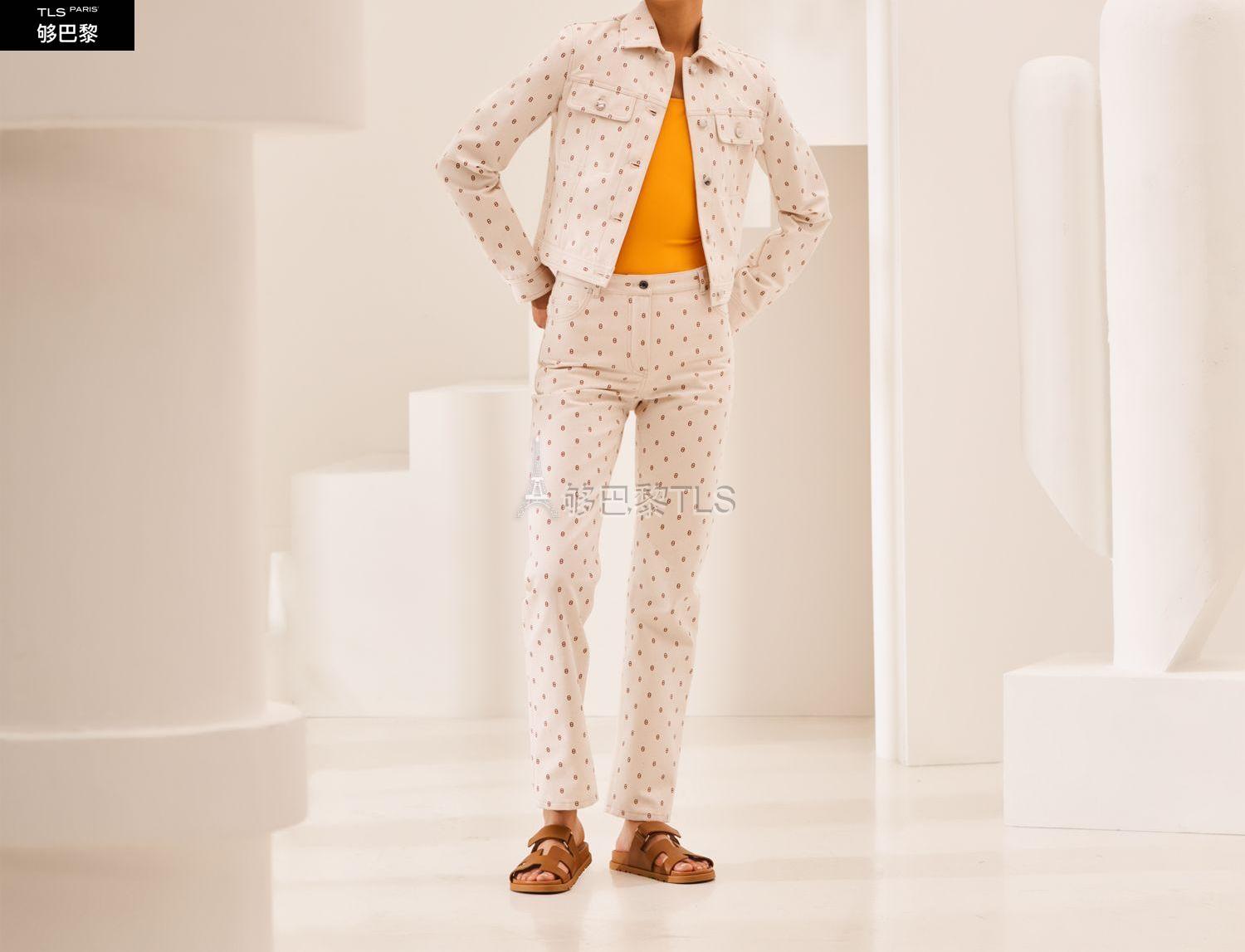 【包邮包税】 hermes爱马仕 21年秋冬 女士 牛仔裤 jean denim h1e04