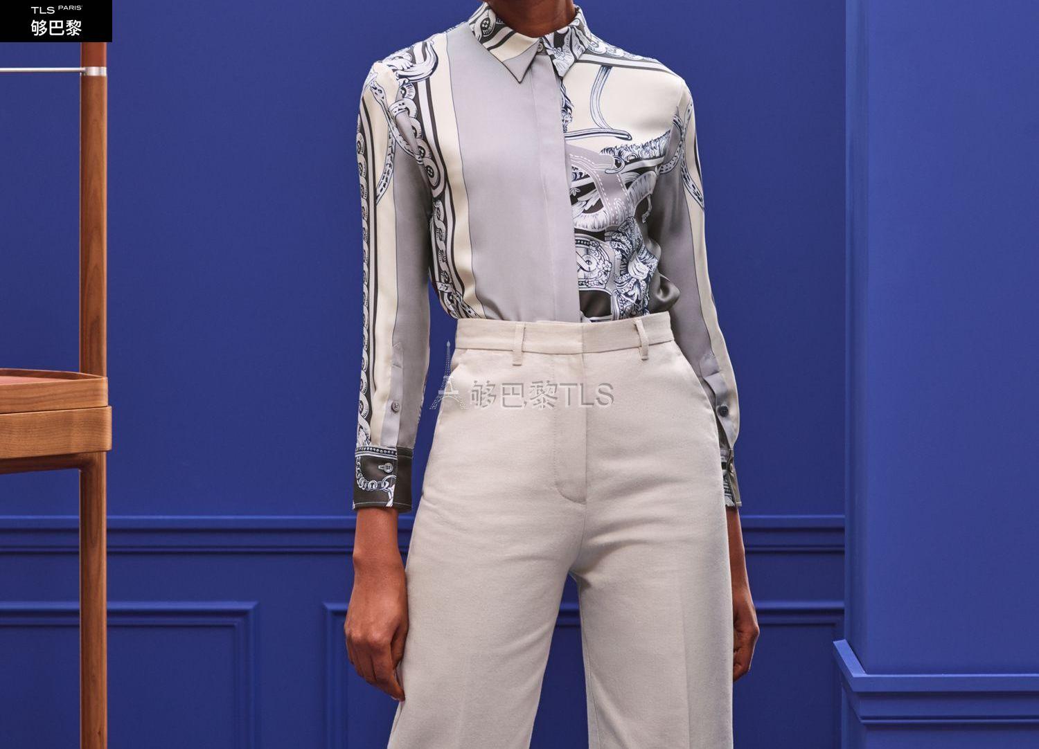 【包邮包税】 hermes爱马仕 21年春夏 女士 长袖衬衫 chemise