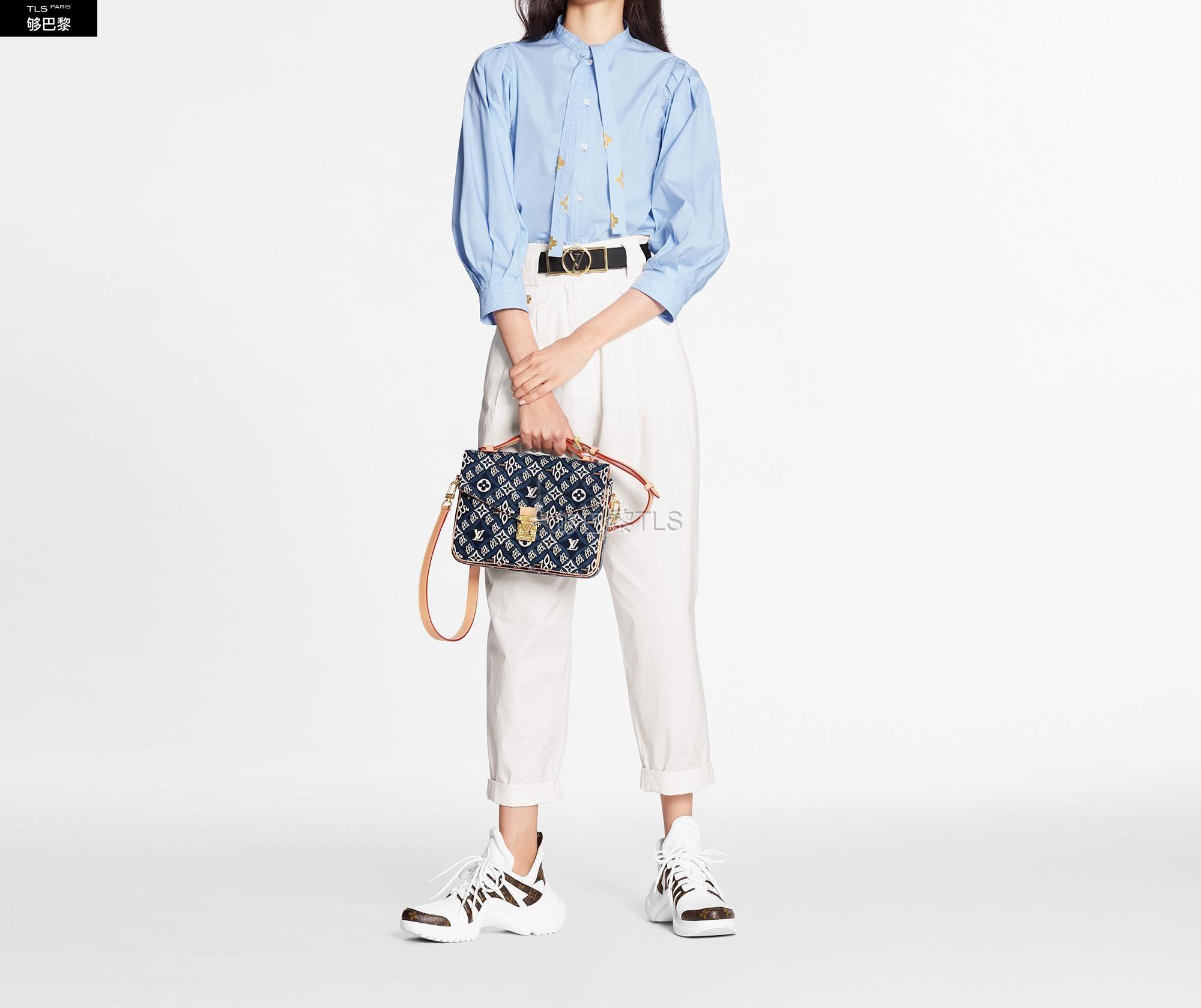 【包邮包税】 lv路易威登 21年春夏 女士 长袖衬衫 灯笼袖衬衫 1a8koj