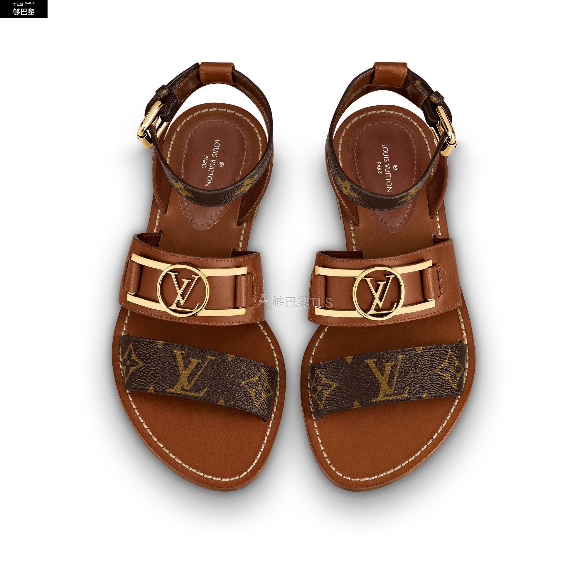 【包邮包税】 lv路易威登 21年秋冬 女士 平底凉鞋 academy 凉鞋 1a