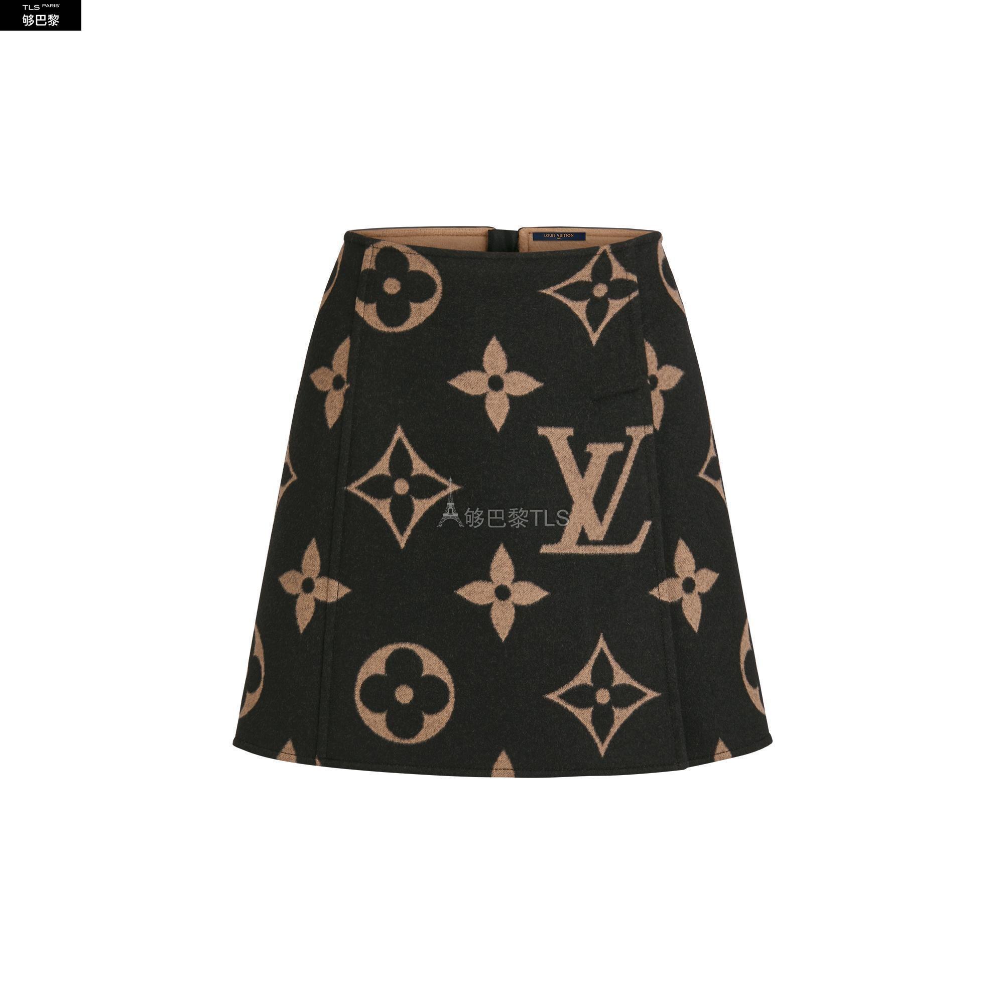 【包邮包税】 lv路易威登 21年秋冬 女士 半身裙 giant monogram a 字