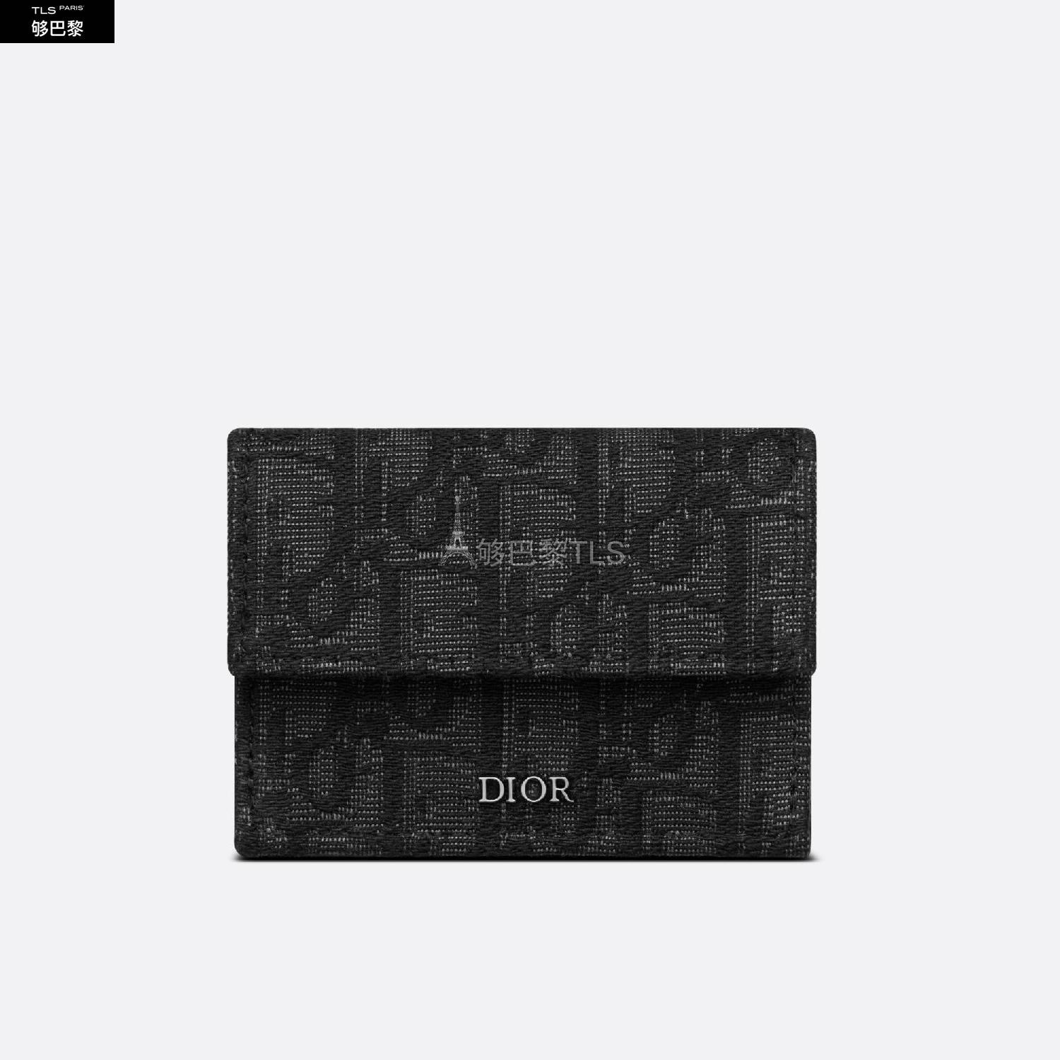 【包邮包税】 dior迪奥 21年秋冬 男士 钱包 三折钱包-黑色-oblique