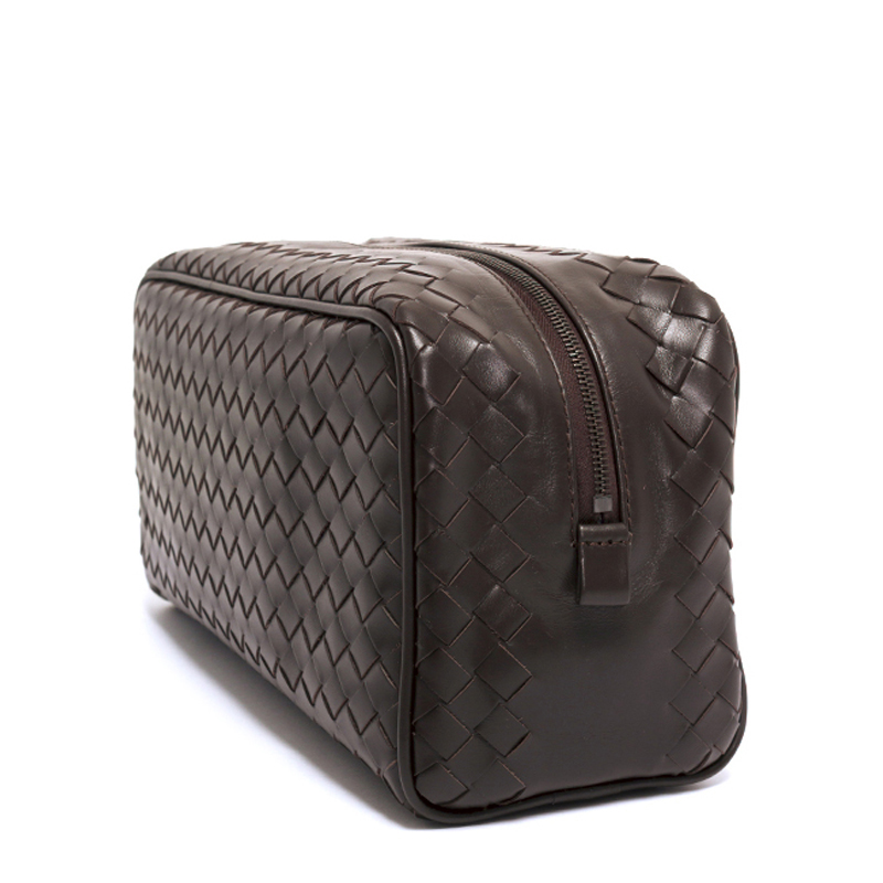 bottega veneta/葆蝶家 男士深灰色编织手拿包 244706