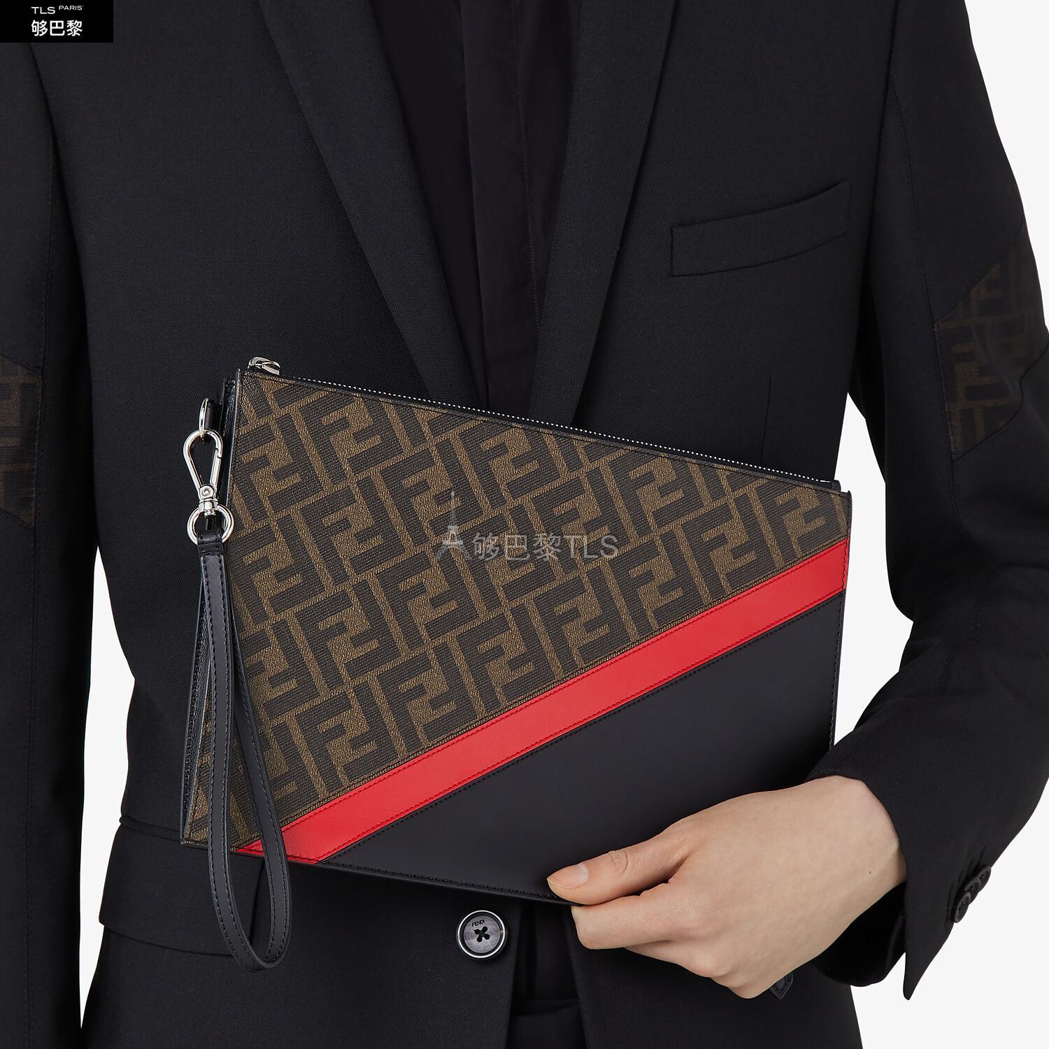 【包邮包税】 fendi芬迪 21年春夏 男士 手拿包 扁平手拿包 7n0110a9x