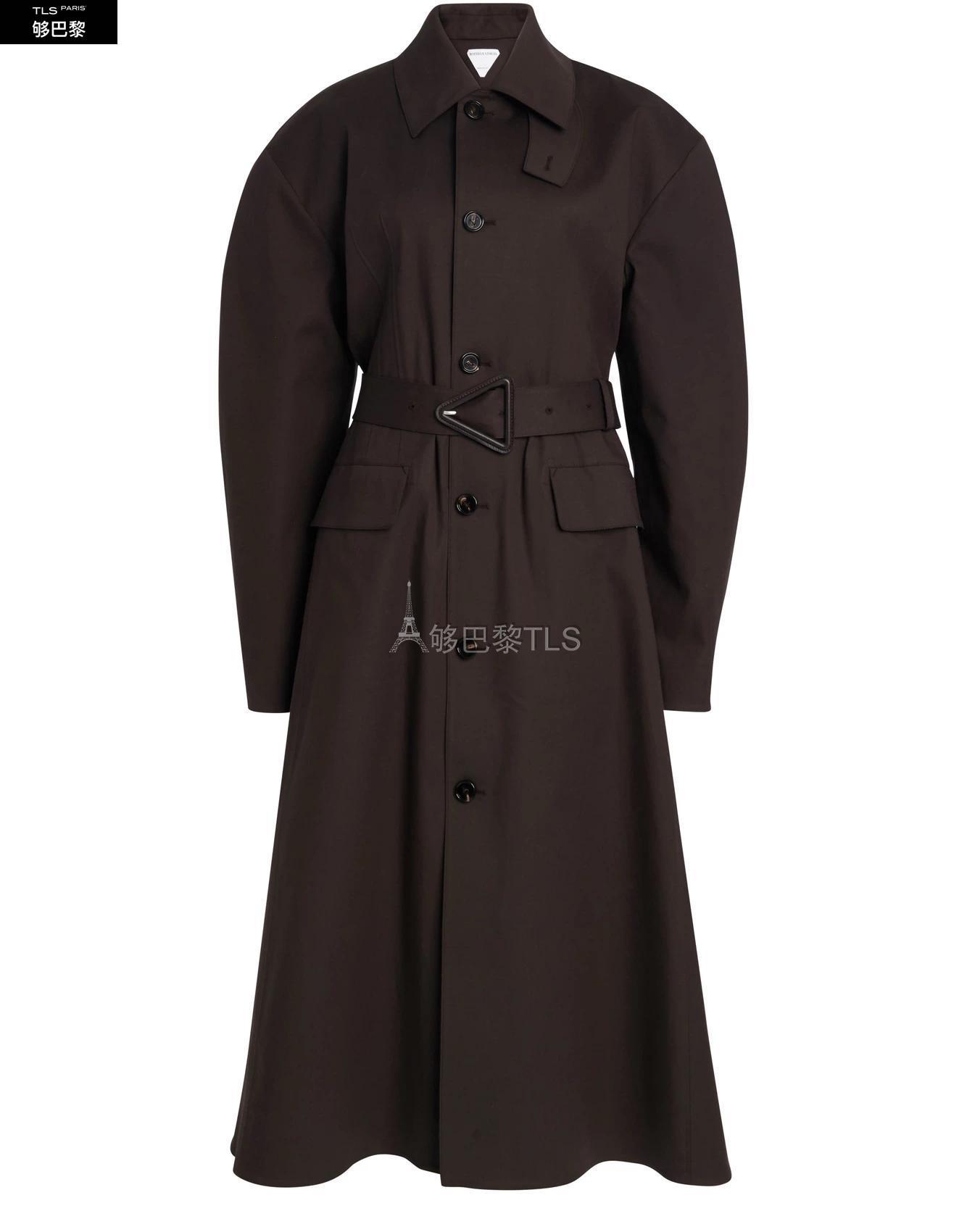 【包邮包税】 bv葆蝶家 21年春夏 女士 大衣 战壕风衣 botmq6nnbrw