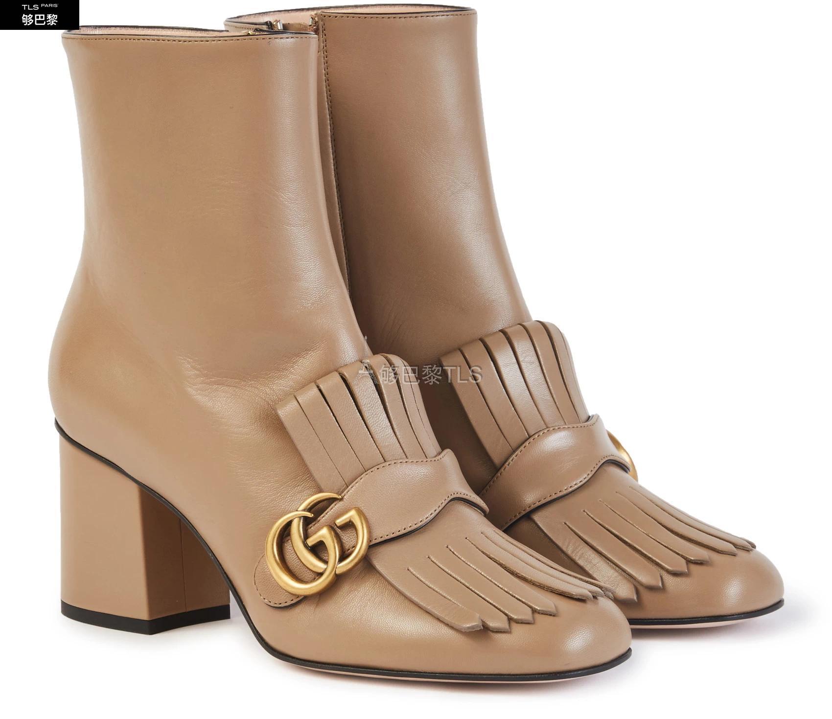 【包邮包税】 gucci古驰 21年秋冬 女士 短靴 gg marmont 及踝靴 guc2