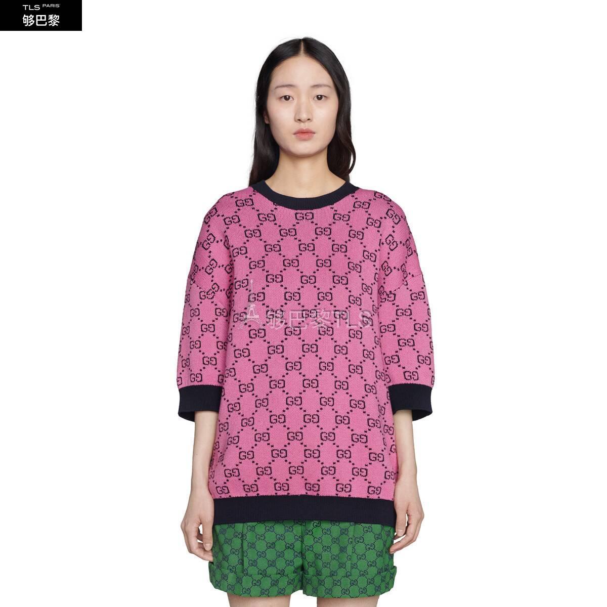 【包邮包税】 gucci古驰 21年秋冬 女士 gg multi*w*color系列短袖