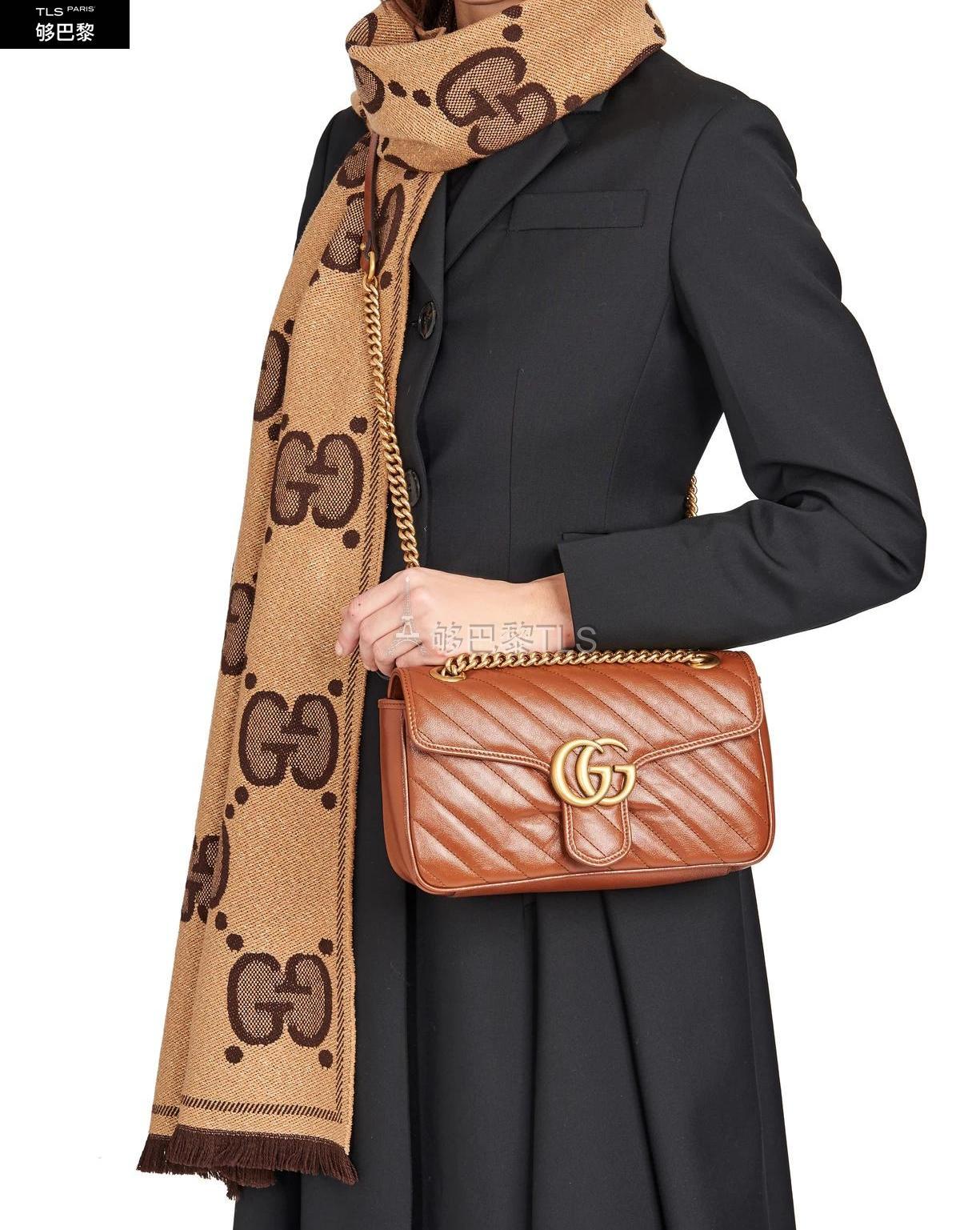 【包邮包税】 gucci古驰 21年春夏 女士 单肩包 gg marmont 单肩包