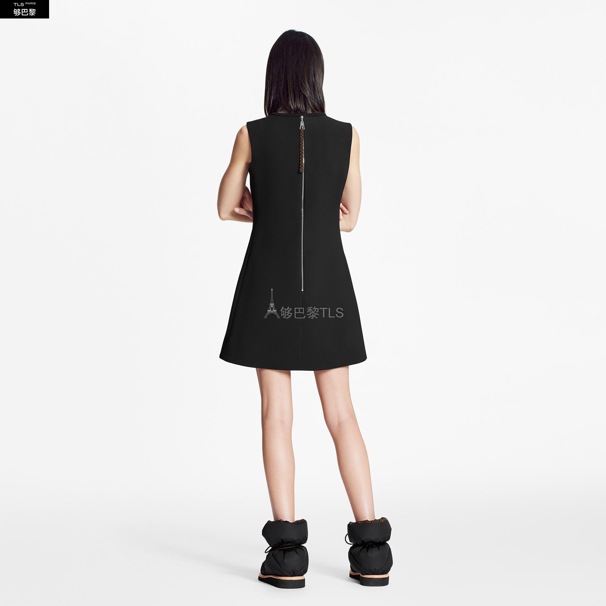 longueur : 85 cm  tissu principal : 68 % laine, 32 % soie, elast