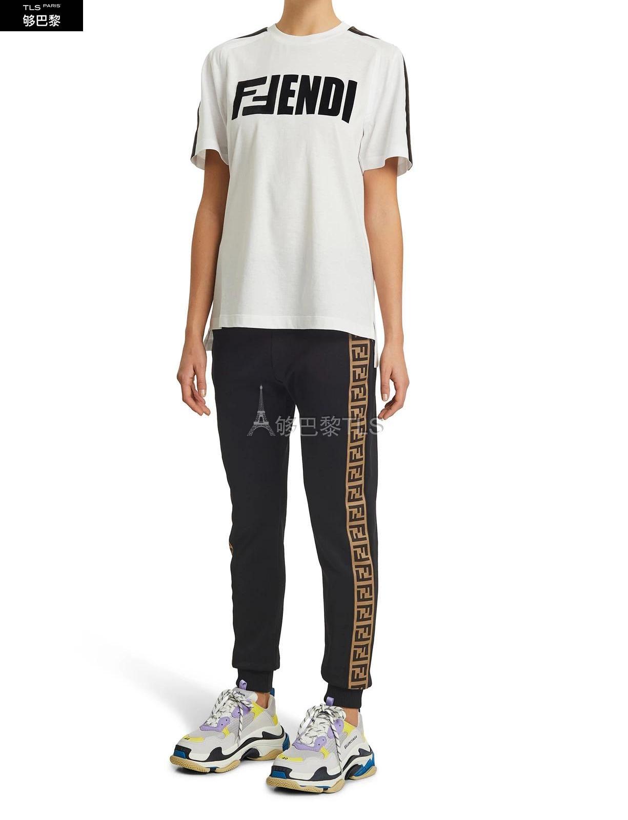 【包邮包税】 fendi芬迪 21年春夏 女士 短袖t恤 fendi f t恤 fen6a