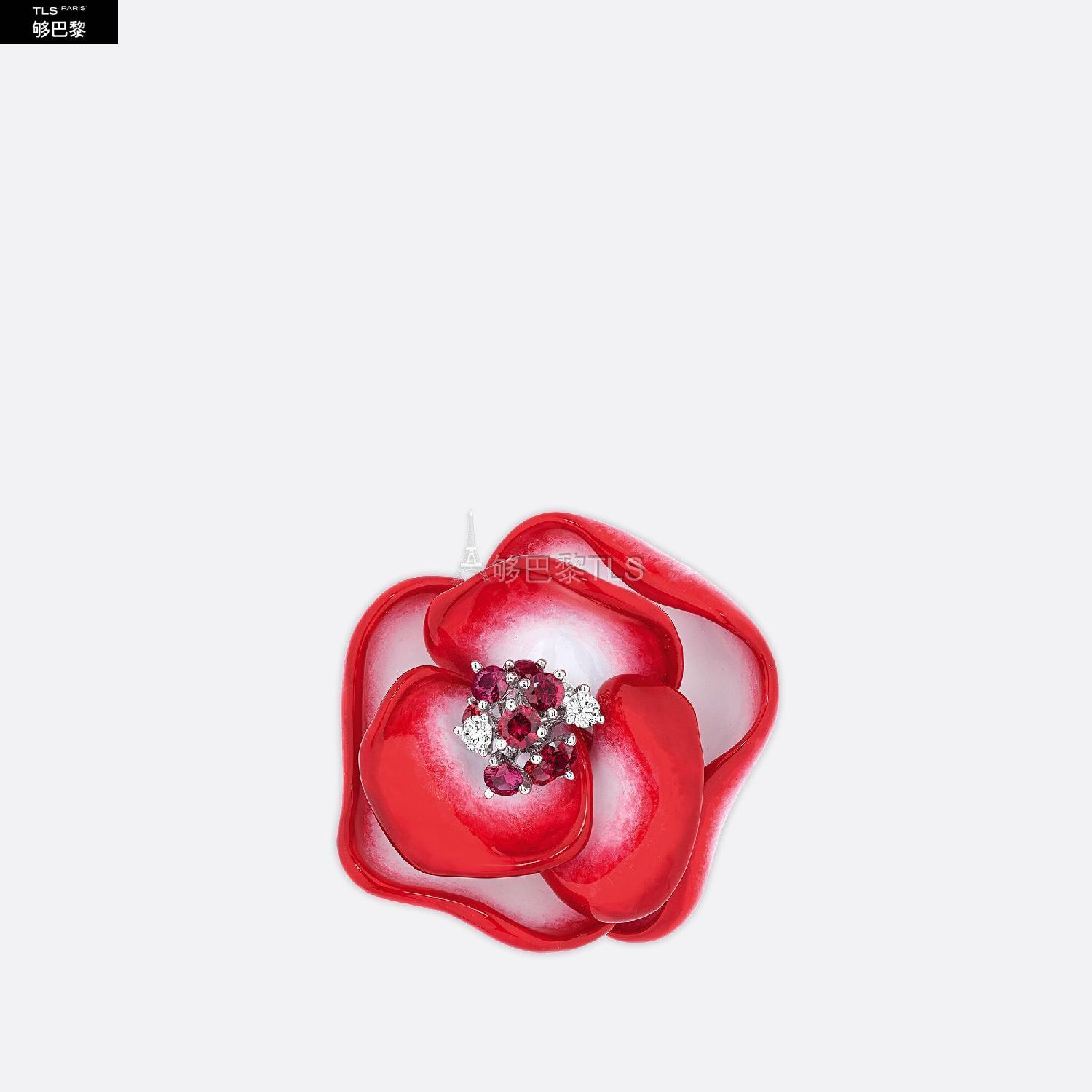 dior迪奥 21年秋冬 女士 戒指 rose dior pop750/1000玫瑰金和白金