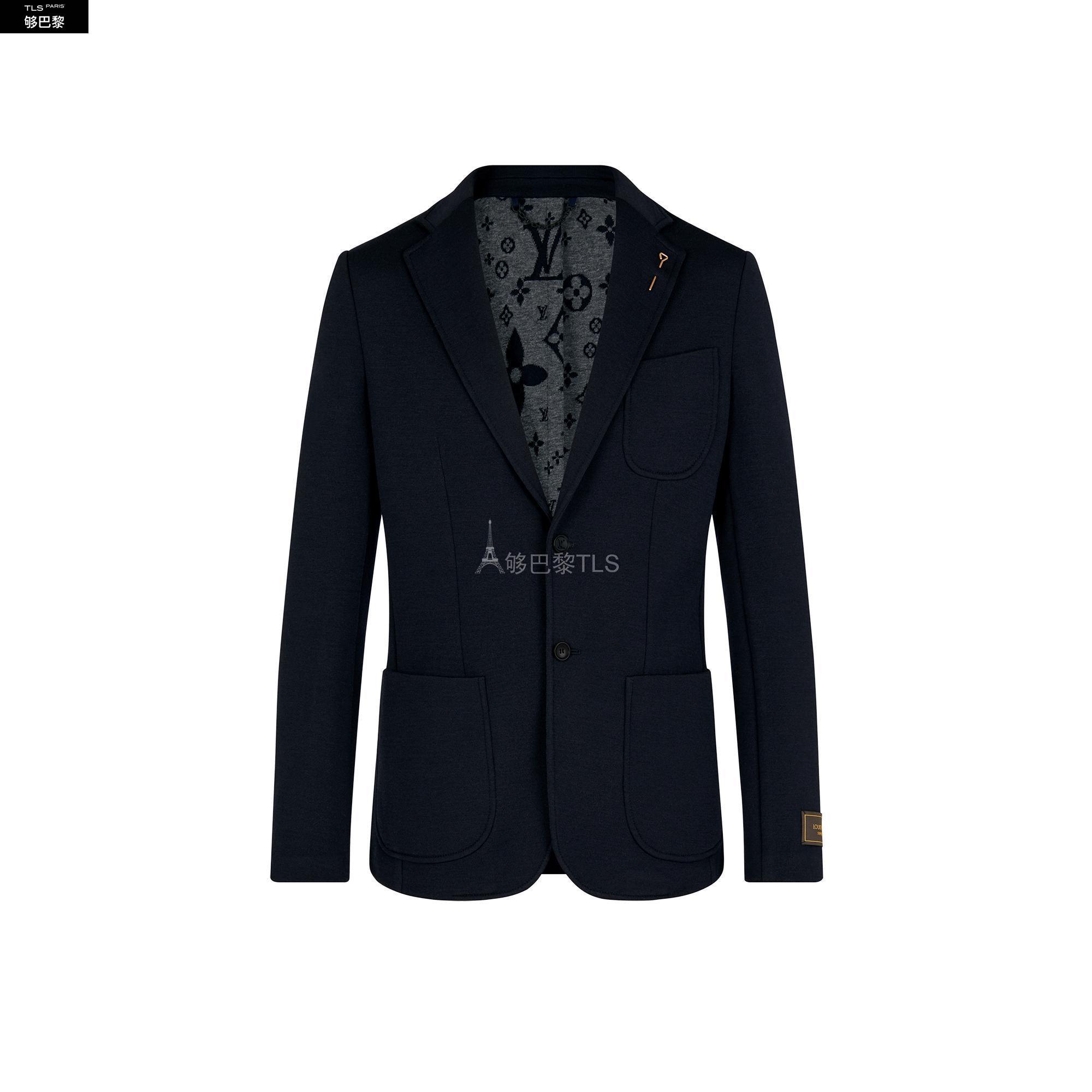 lv路易威登 21年秋冬 男士 西服外套 vest en jersey monogram lv*w*