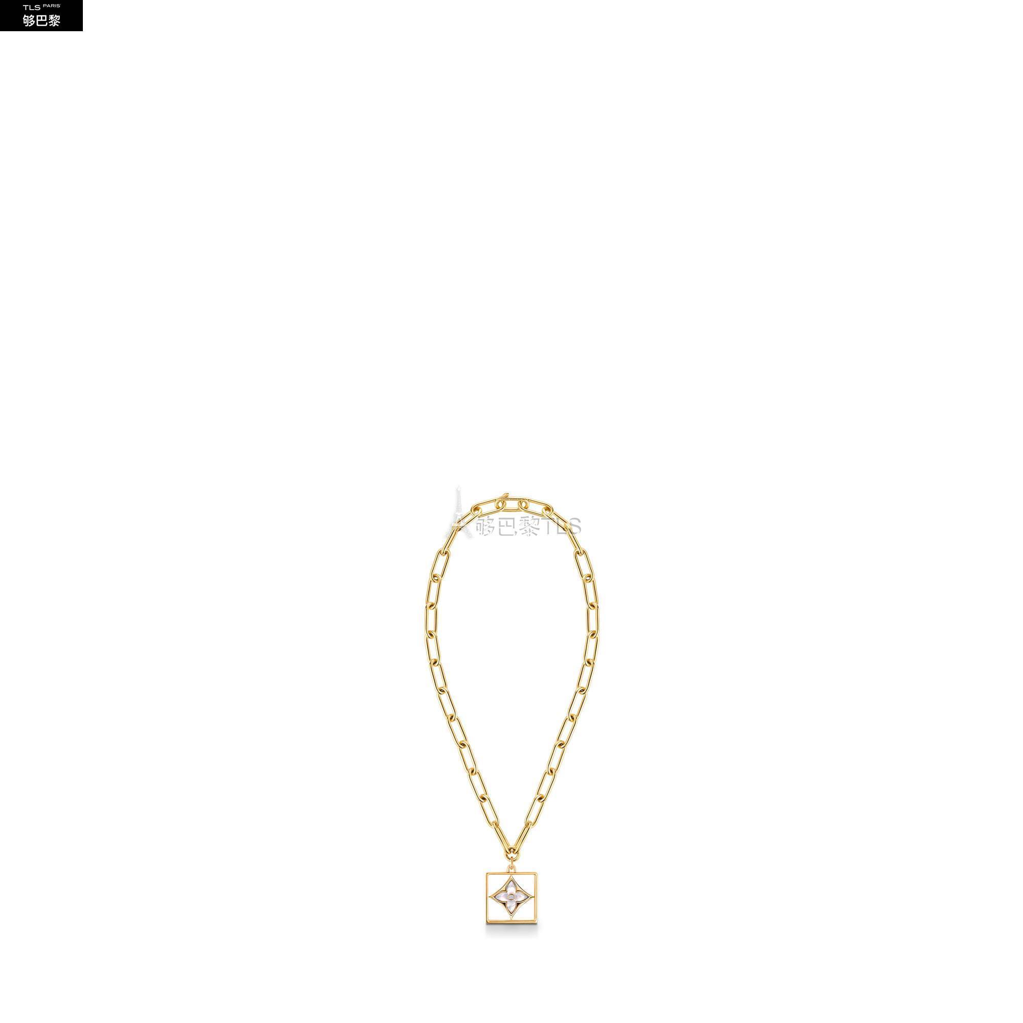 【包邮包税】 lv路易威登 21年秋冬 女士 项链 b blossom 1*w*8k 金