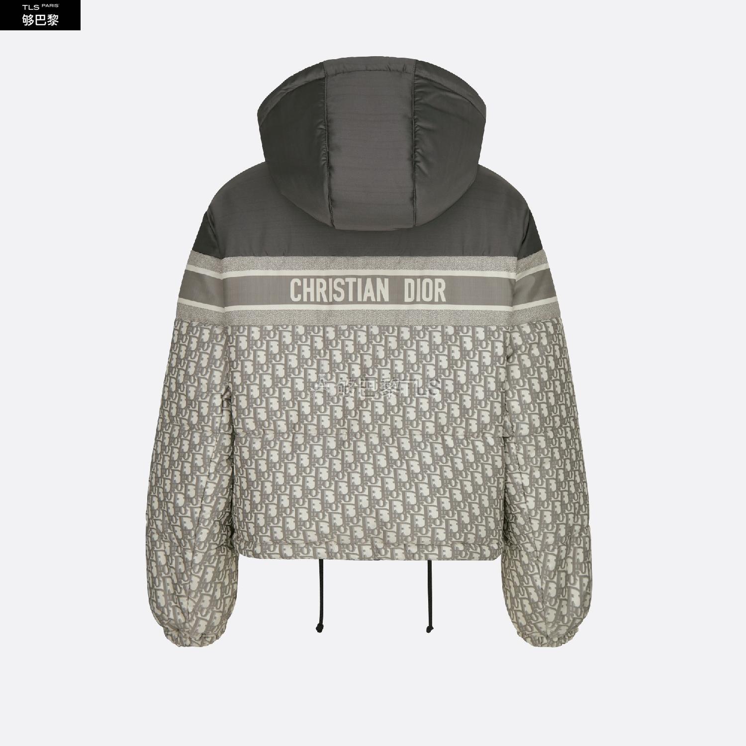 【包邮包税】 dior迪奥 21年秋冬 女士 羽绒服 双面短款夹克-米白色和