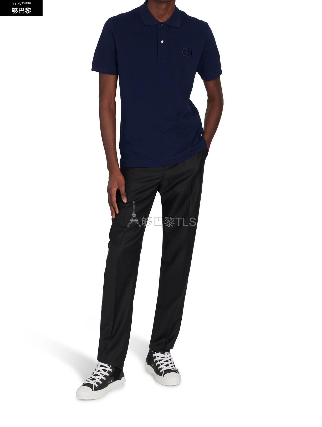 【包邮包税】 dior迪奥 21年秋冬 男士 短袖polo polo 衫 dionq47zblu