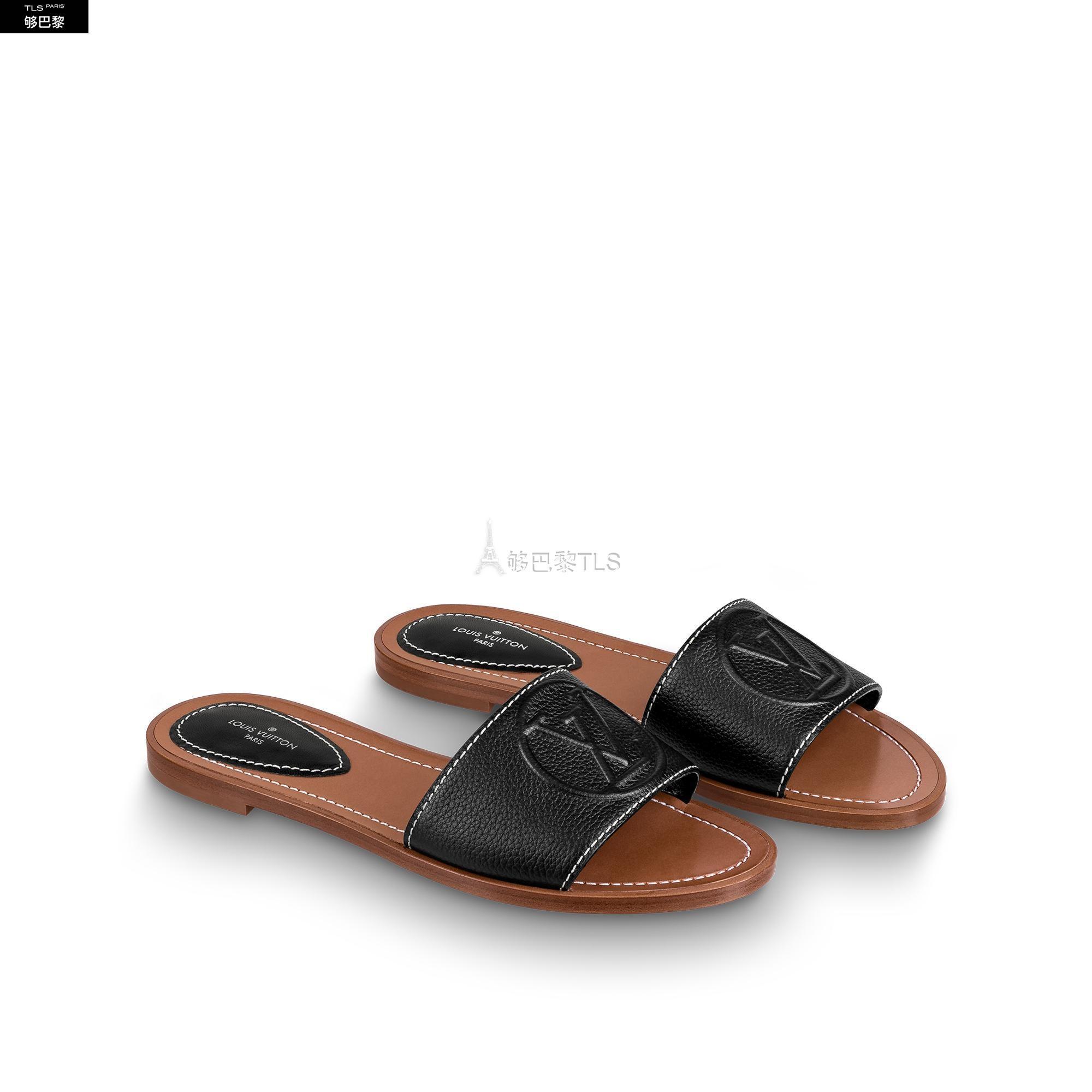 【包邮包税】 lv路易威登 21年秋冬 女士 拖鞋 mule plate lock it 1a