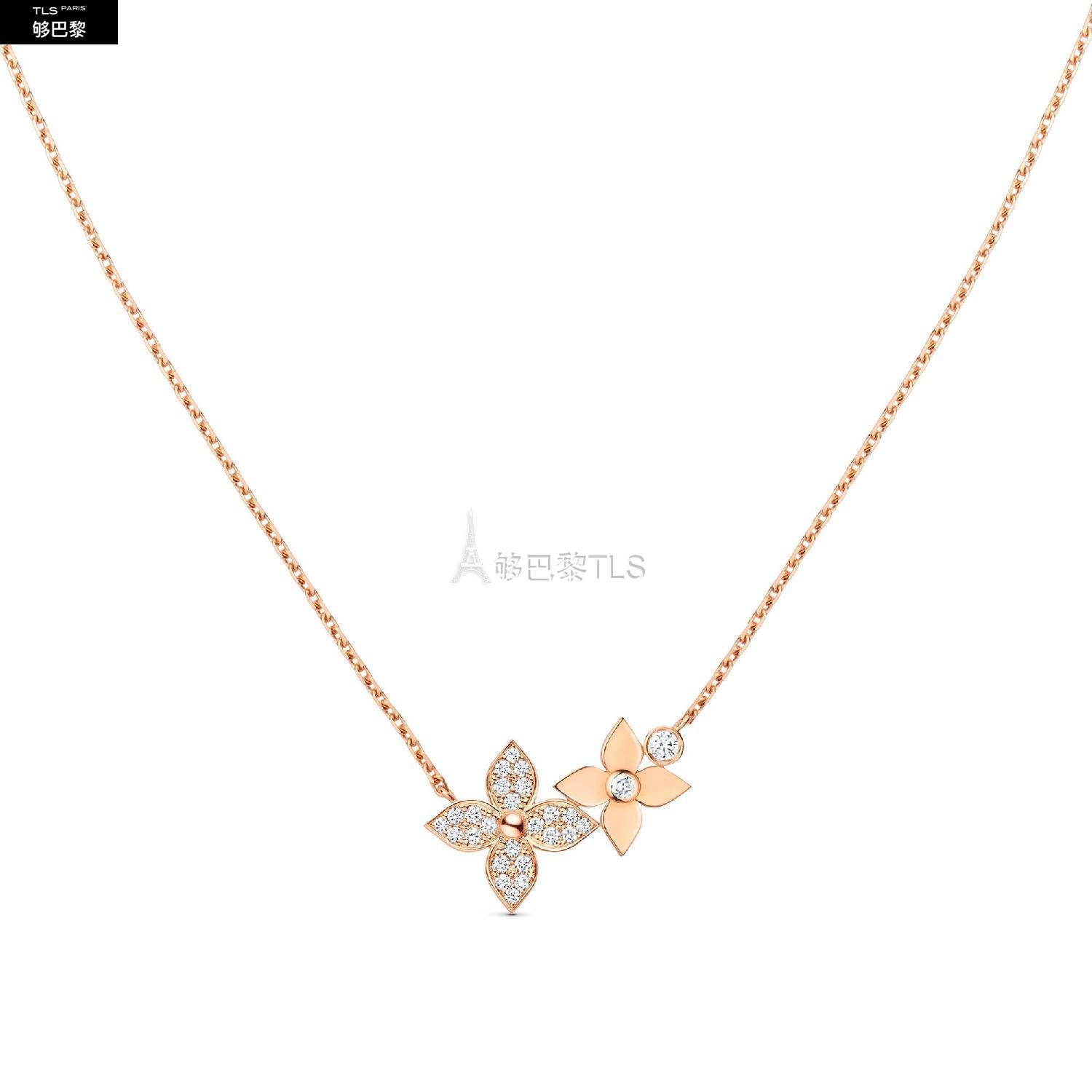 lv路易威登 21年秋冬 女士 项链 star blossom 1*w*8k金钻石项链 q9