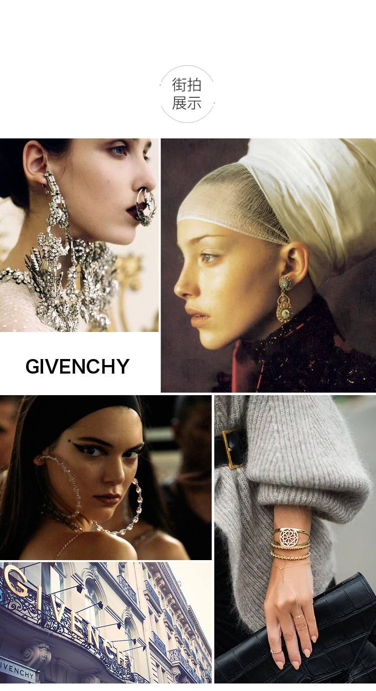 【包税】givenchy/纪梵希 女士半开口耳挂 60505931