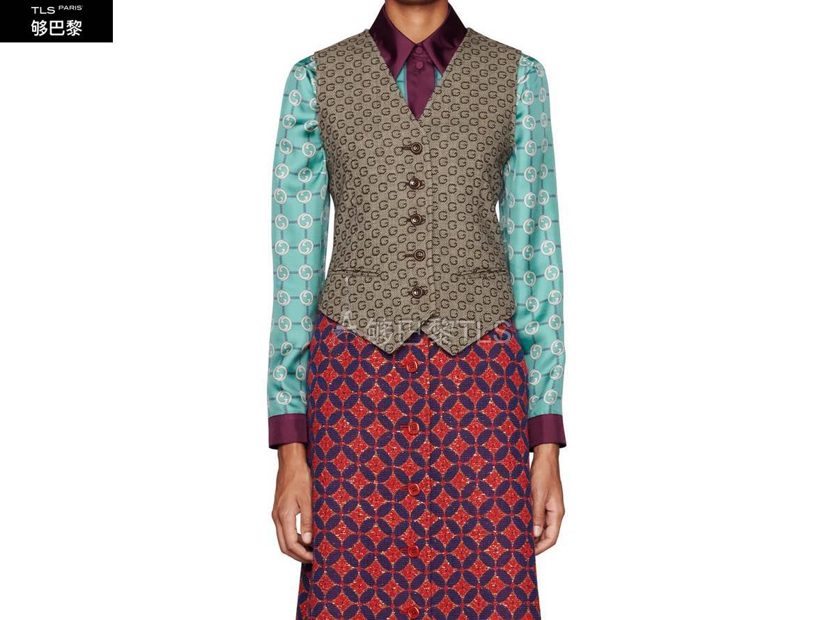 【包邮包税】 gucci古驰 21年秋冬 女士 g提花羊毛马甲 649337 zafvn