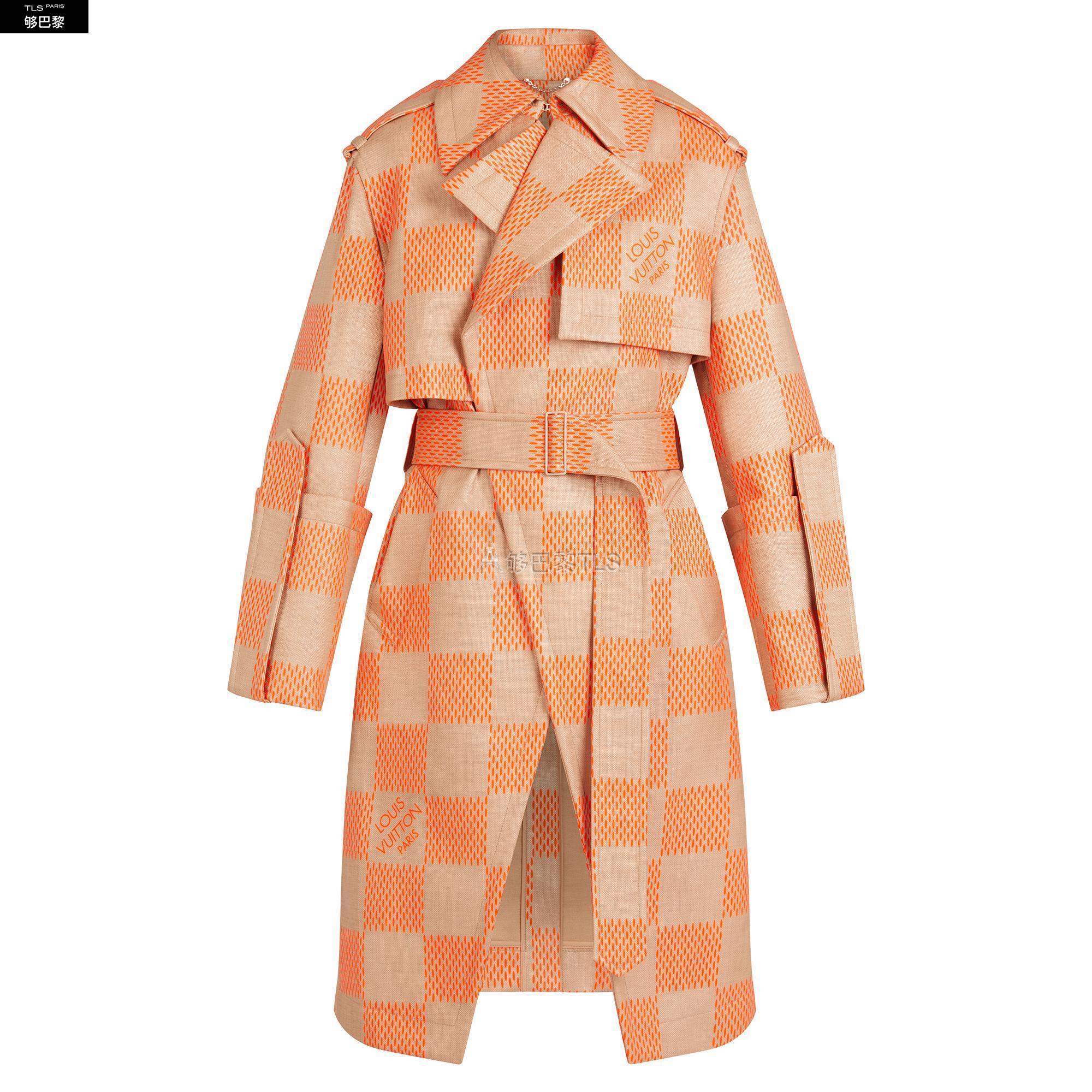 【包邮包税】 lv路易威登 21年秋冬 男士 风衣 酒椰纤维风衣 1a8p6c