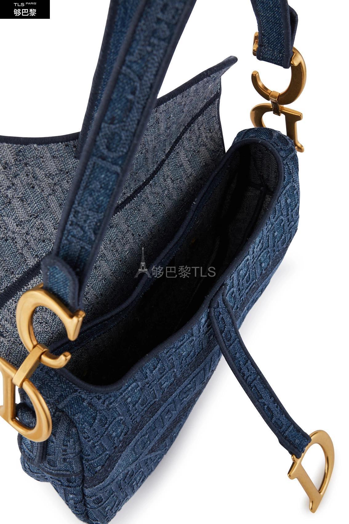 【包邮包税】 dior迪奥 21年春夏 女士 单肩包 saddle 中号刺绣手袋