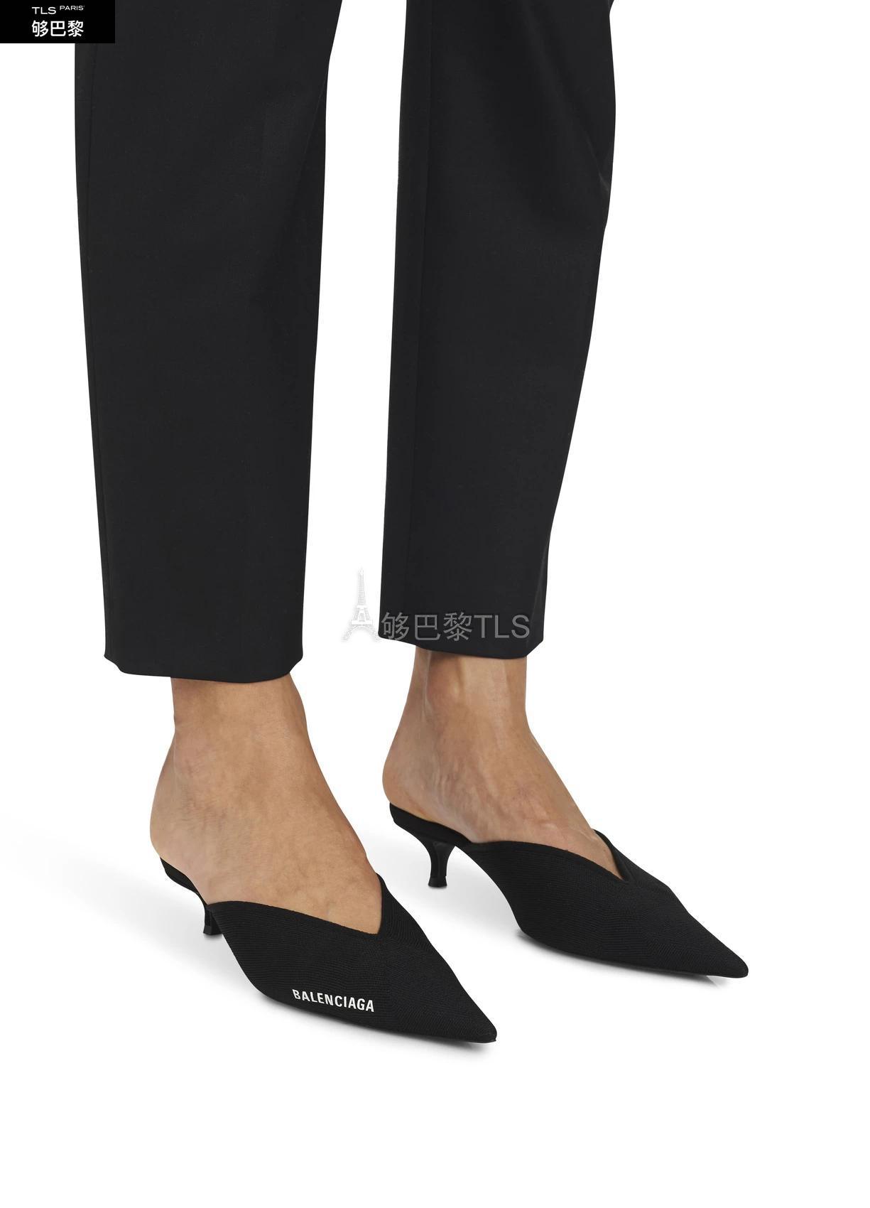 【包邮包税】 balenciaga巴黎世家 21年秋冬 女士 低跟鞋 knife穆勒鞋