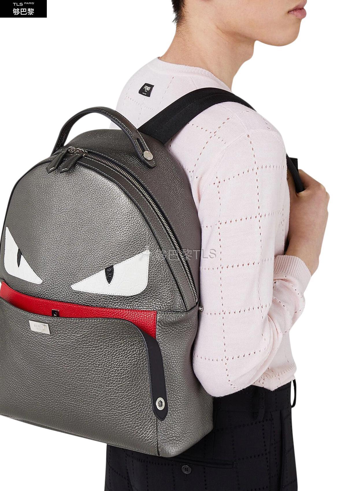 【包邮包税】 fendi芬迪 21年春夏 男士 双肩包 peekaboo 背包 fenwm5