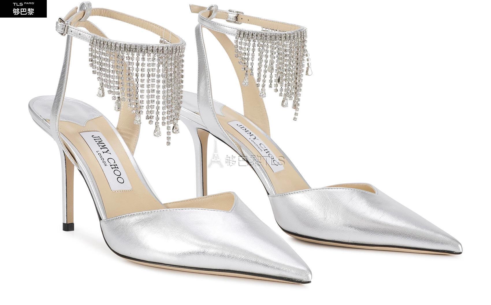 【包邮包税】 jimmy choo 21年秋冬 女士 高跟鞋 birtie 85 穆勒鞋