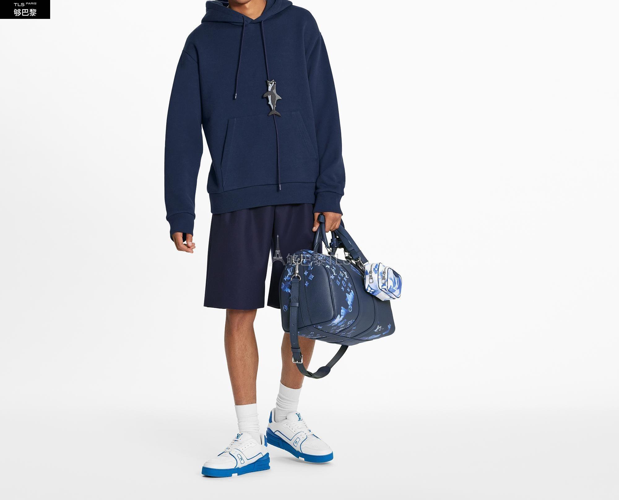 【包邮包税】 lv路易威登 21年春夏 男士 卫衣 串珠鲨鱼图案连帽衫 1