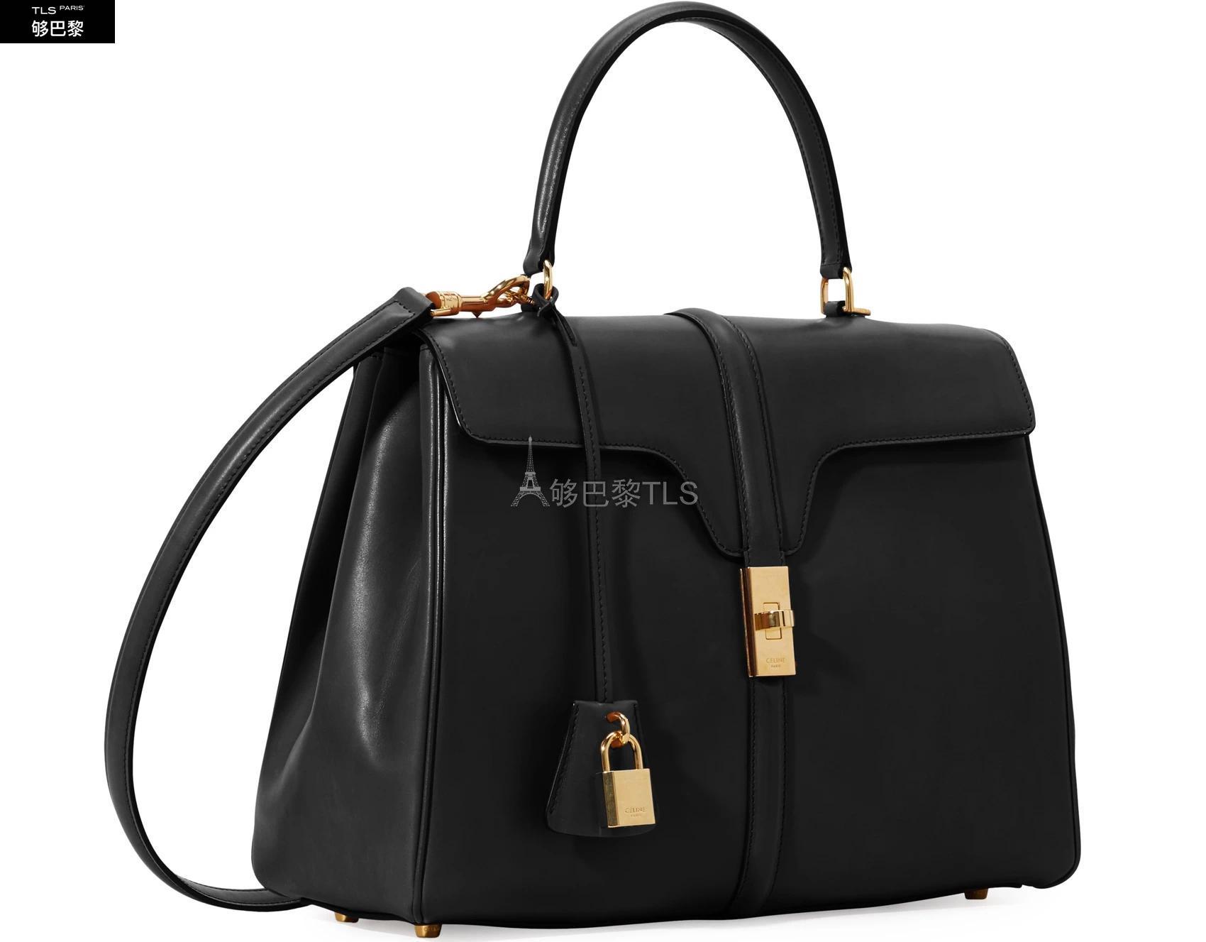 【包邮包税】 celine赛琳思琳 21年秋冬 女士 单肩包 16 中号缎面小牛